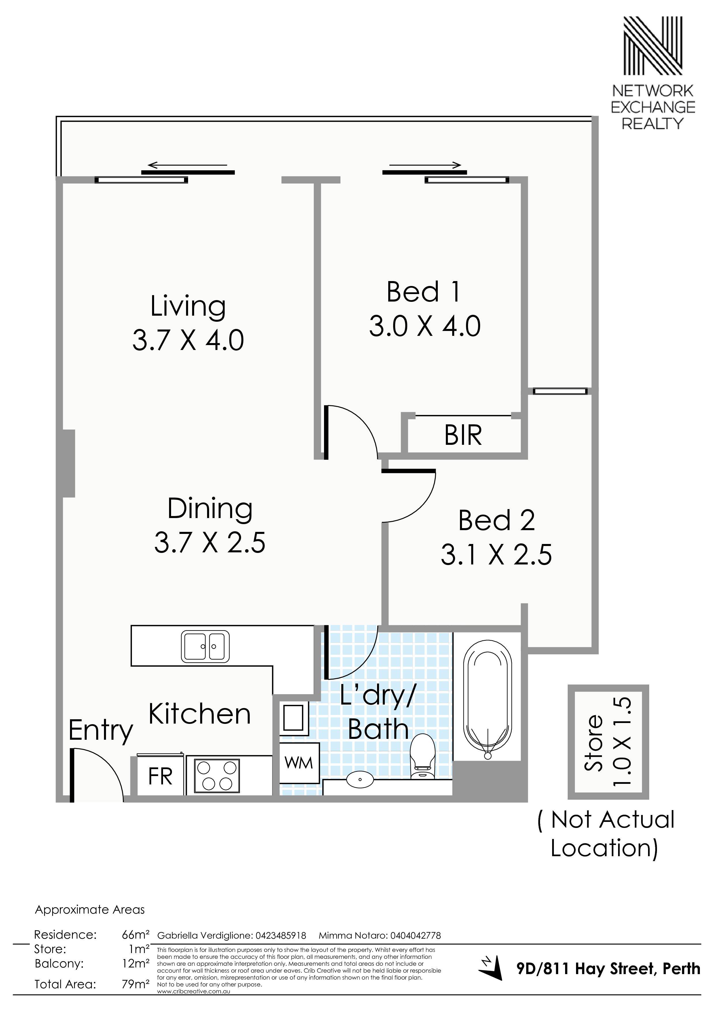 2-bedroom unit at 9D/811 Hay Street, Perth, WA 6000, Vincent, Western Australia