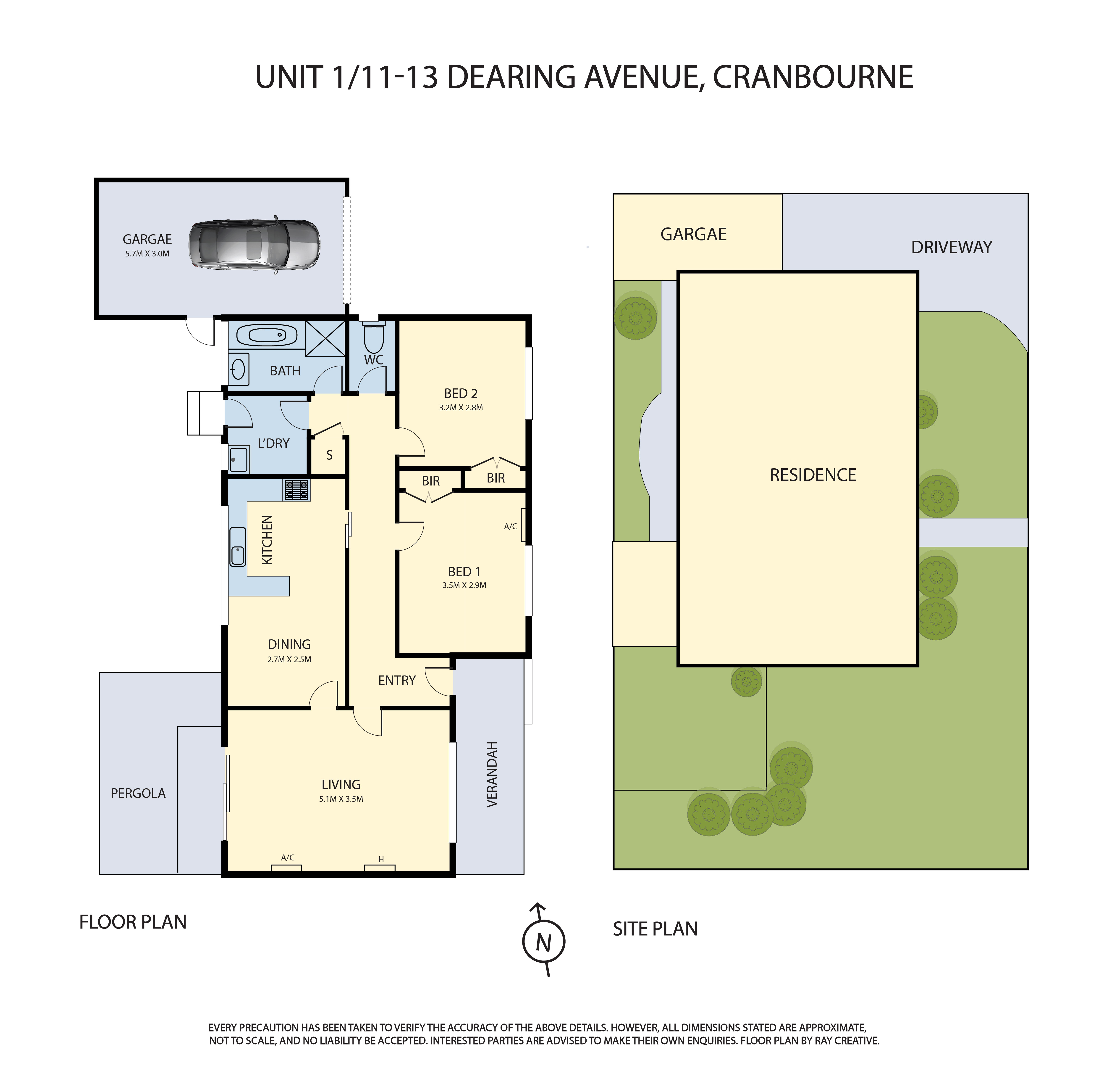 2-bedroom unit at UNIT 1 11-13 DEARING AVENUE, Cranbourne VIC 3977, Casey, Victoria