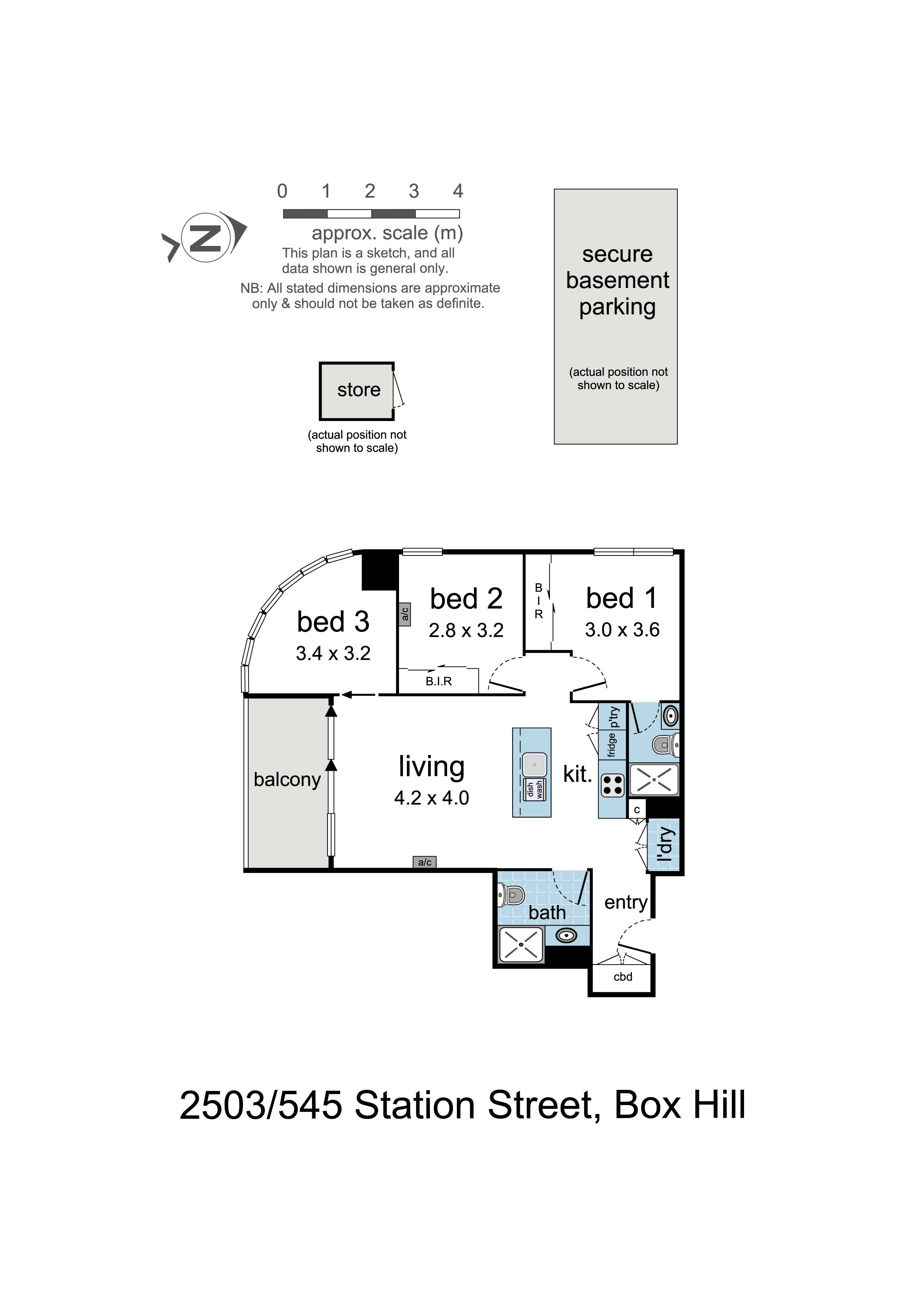 3-bedroom unit at 2503/545 Station Street, Box Hill, VIC 3128, Whitehorse, Victoria