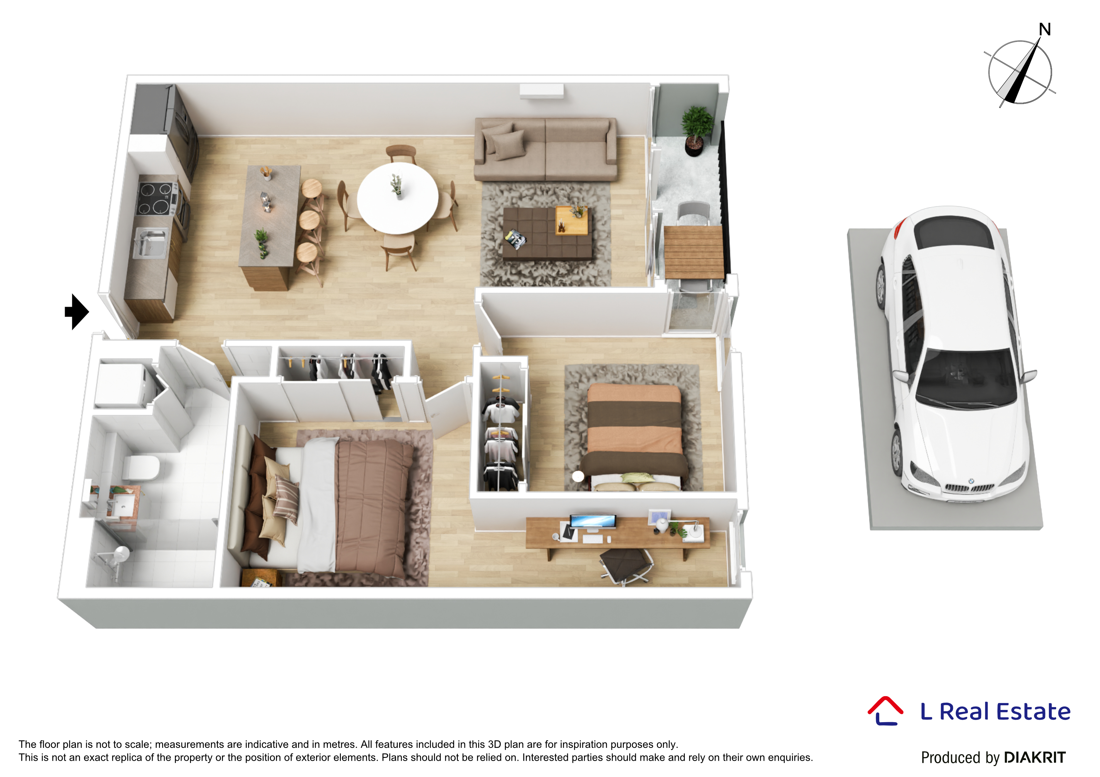 2-bedroom unit at 2202/200 Spencer Street, Melbourne, VIC 3000, Melbourne, Victoria