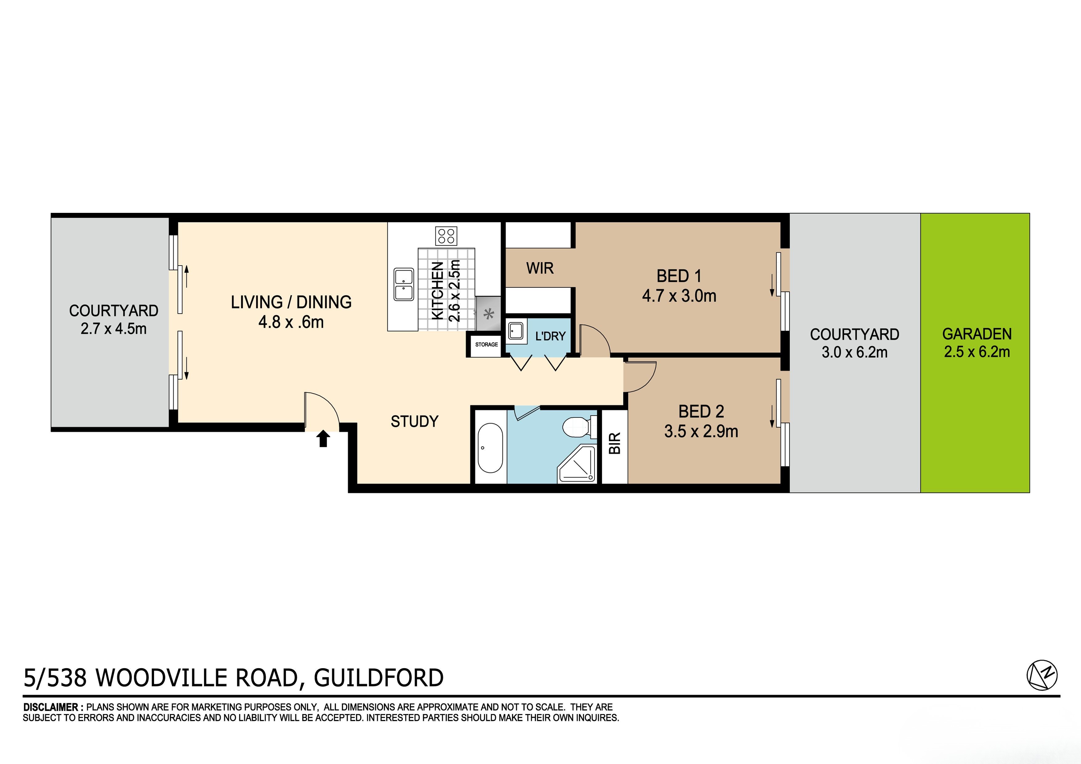 2-bedroom unit at 5/538 Woodville Road, Guildford, NSW 2161, Cumberland, New South Wales