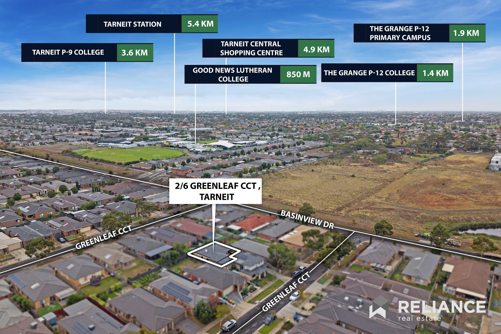 2-bedroom unit at 2 6 GREENLEAF CIRCUIT, TARNEIT VIC 3029, Wyndham, Victoria