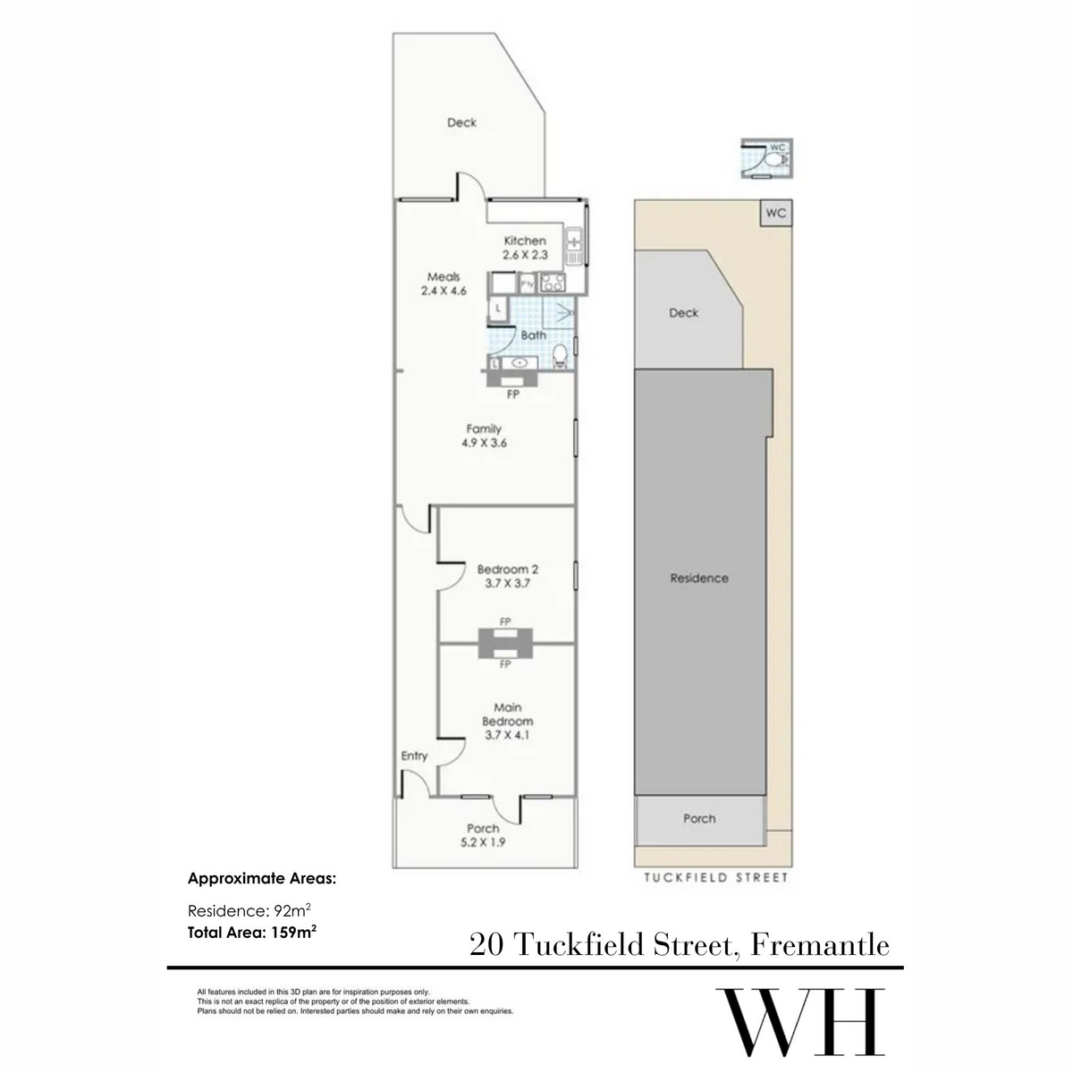 2-bedroom house at 20 TUCKFIELD STREET, Fremantle WA 6160, Fremantle, Western Australia