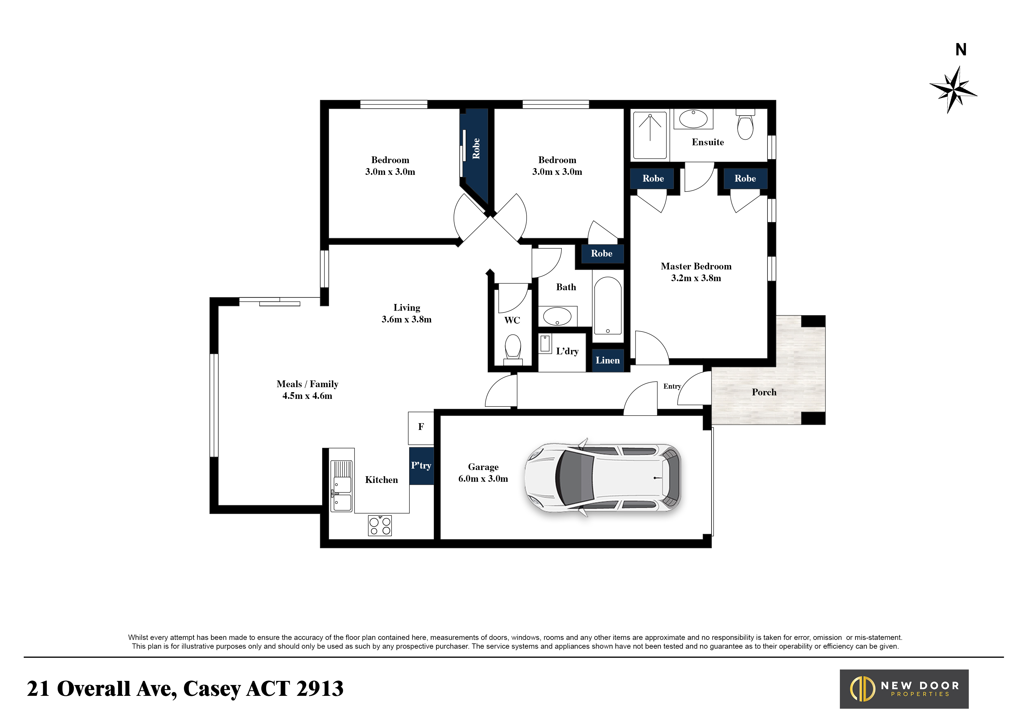 3-bedroom house at 21 OVERALL AVENUE, Casey ACT 2913, Unincorporated Act, Australian Capital Territory