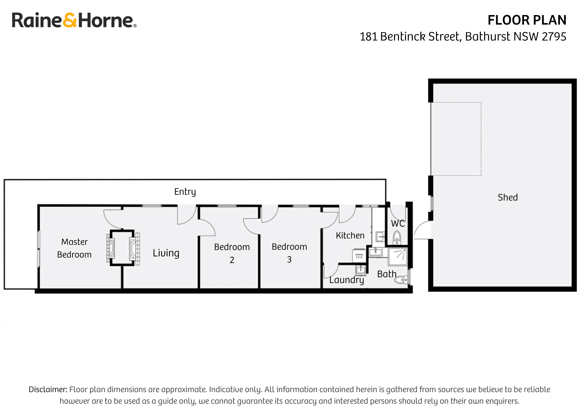 2-bedroom house at 181 BENTINCK STREET, Bathurst NSW 2795, Bathurst, New South Wales