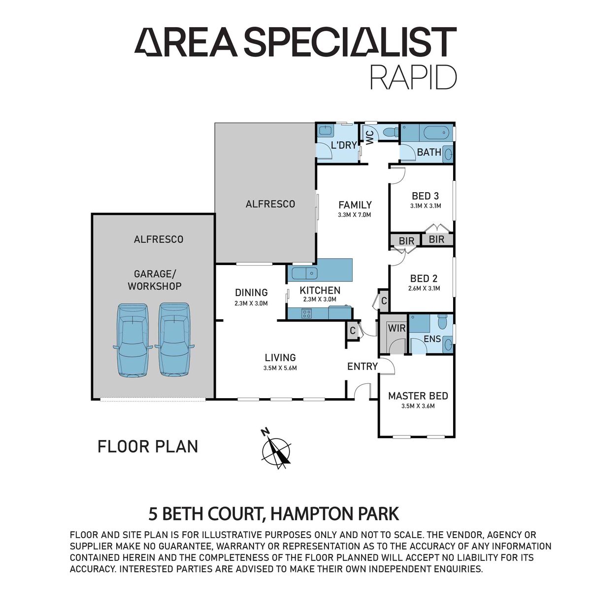 3-bedroom house at 5 BETH COURT, Hampton Park VIC 3976, Casey, Victoria