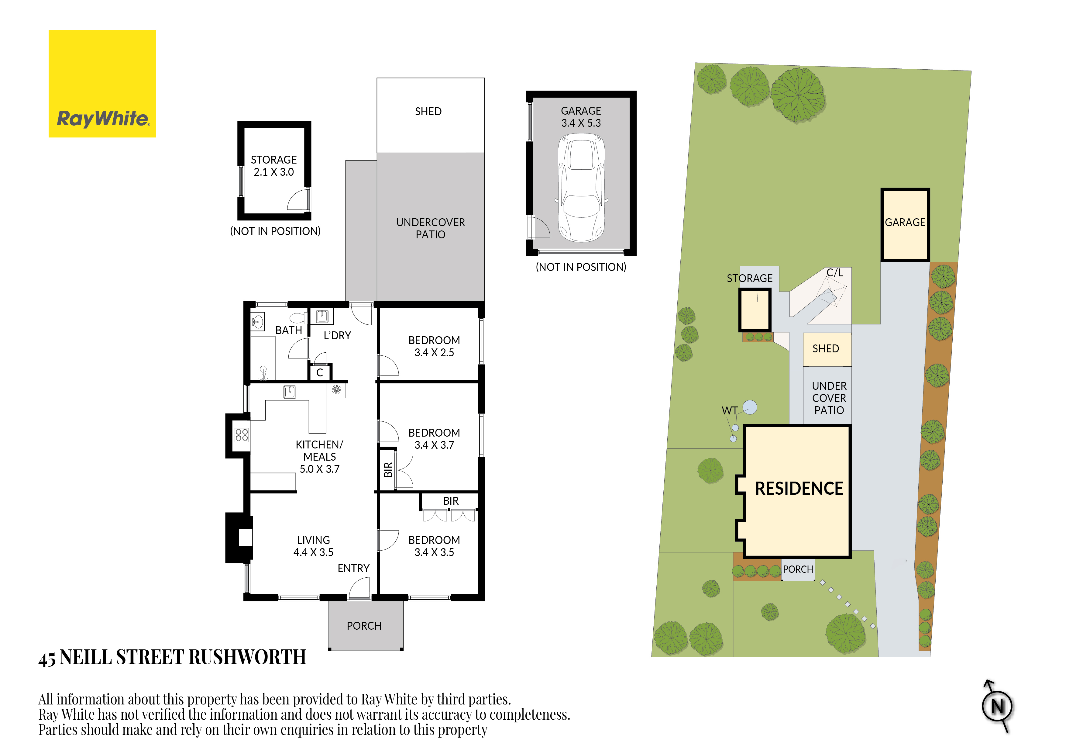 3-bedroom house at 45 NEILL STREET, Rushworth VIC 3612, Campaspe, Victoria