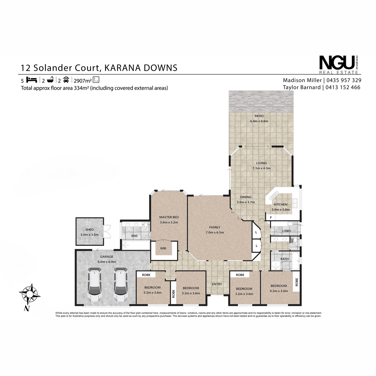 5-bedroom house at 12 Solander Court, Karana Downs, QLD 4306, Brisbane, Queensland