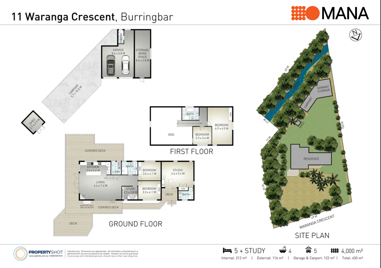 5-bedroom house at 11 WARANGA CRESCENT, Burringbar NSW 2483, Tweed, New South Wales