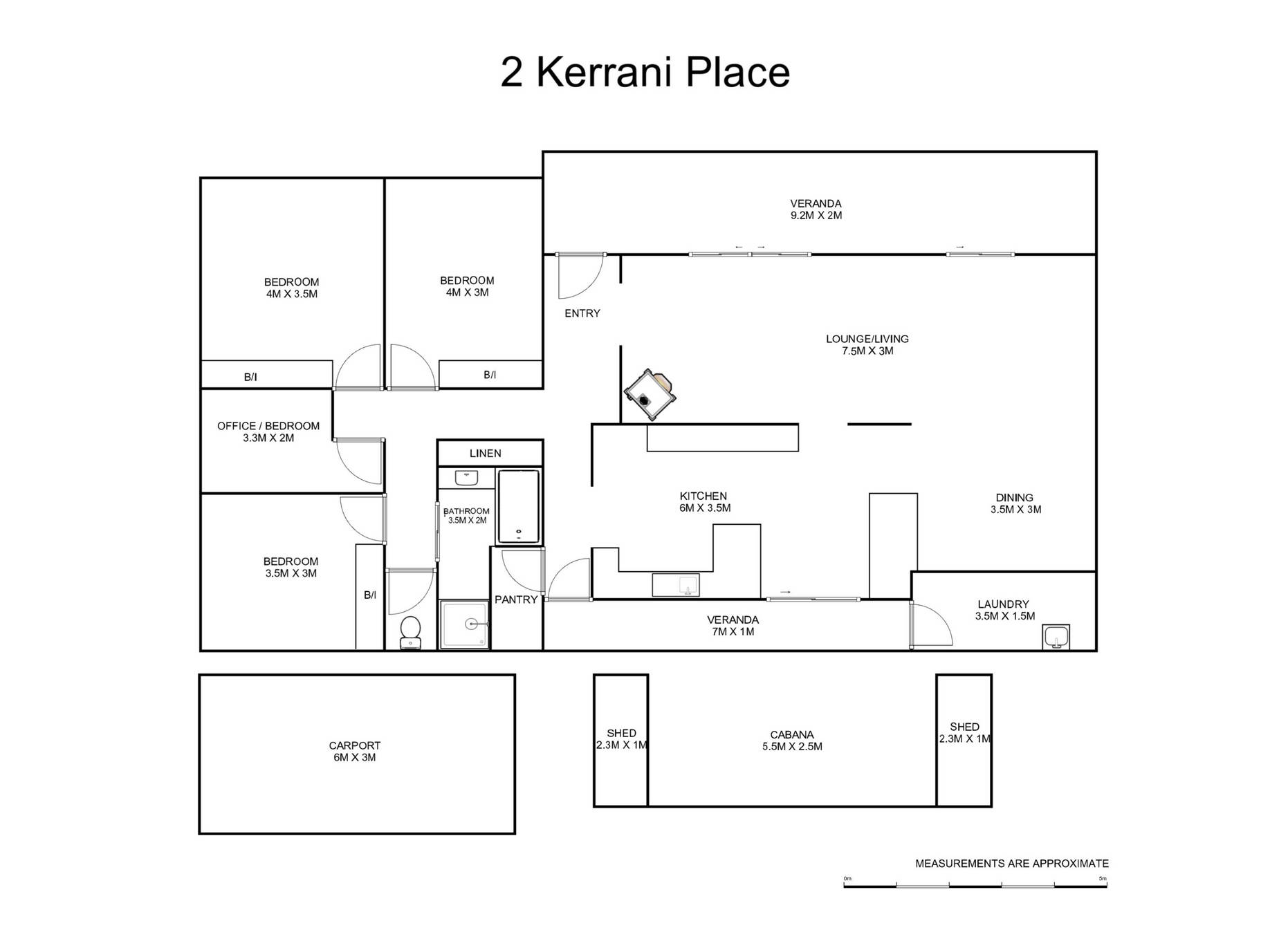 3-bedroom house at 2 Kerrani Place, Coutts Crossing, NSW 2460, Clarence Valley, New South Wales