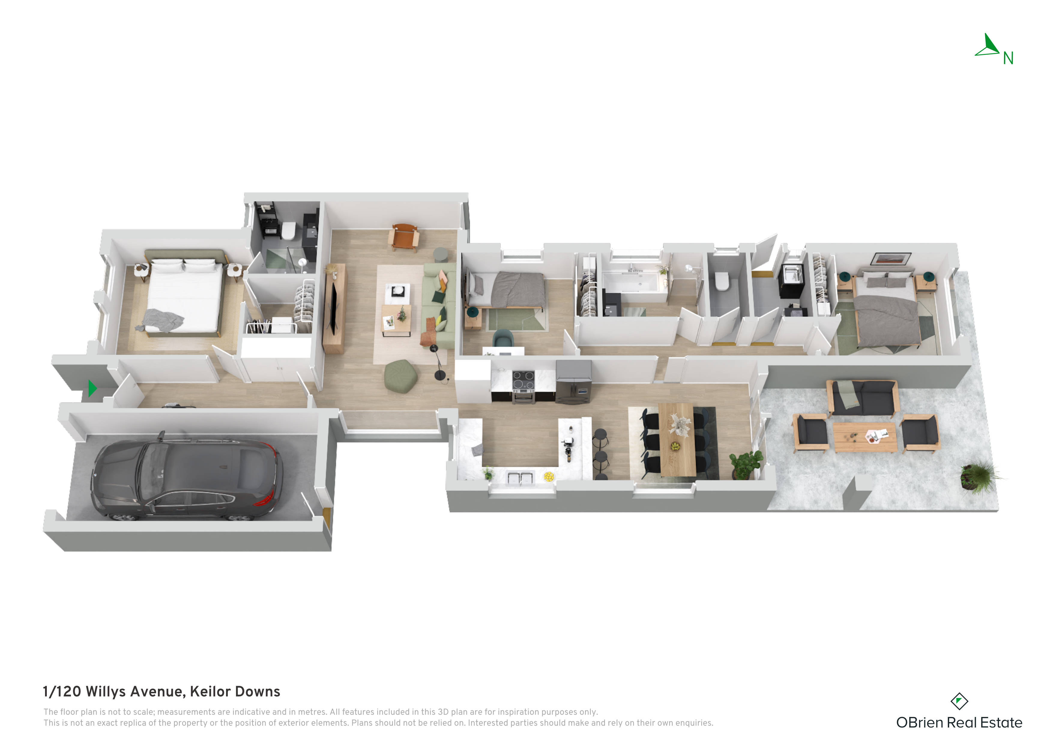 3-bedroom unit at 1/120 Willys Avenue, Keilor Downs, Vic, 3038, Brimbank, Victoria