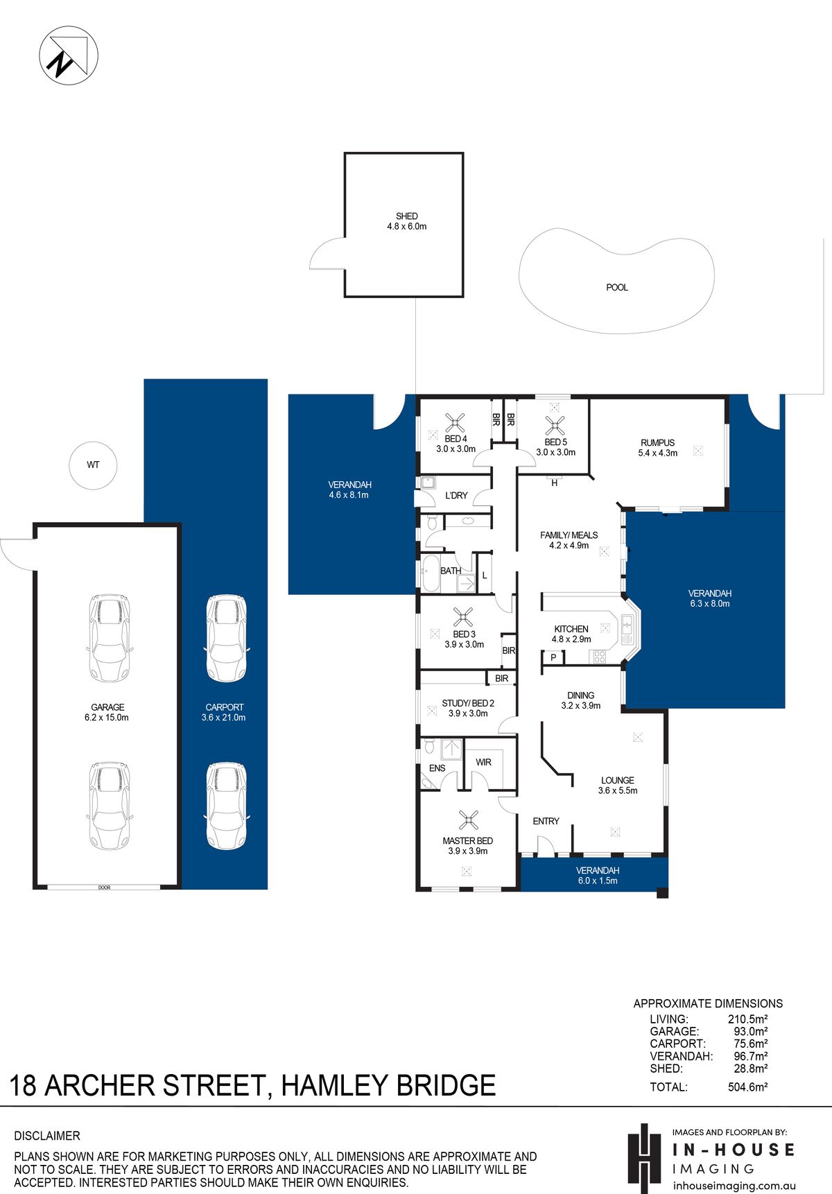 5-bedroom house at 18 Archer Street, Hamley Bridge, SA 5401, Wakefield, South Australia