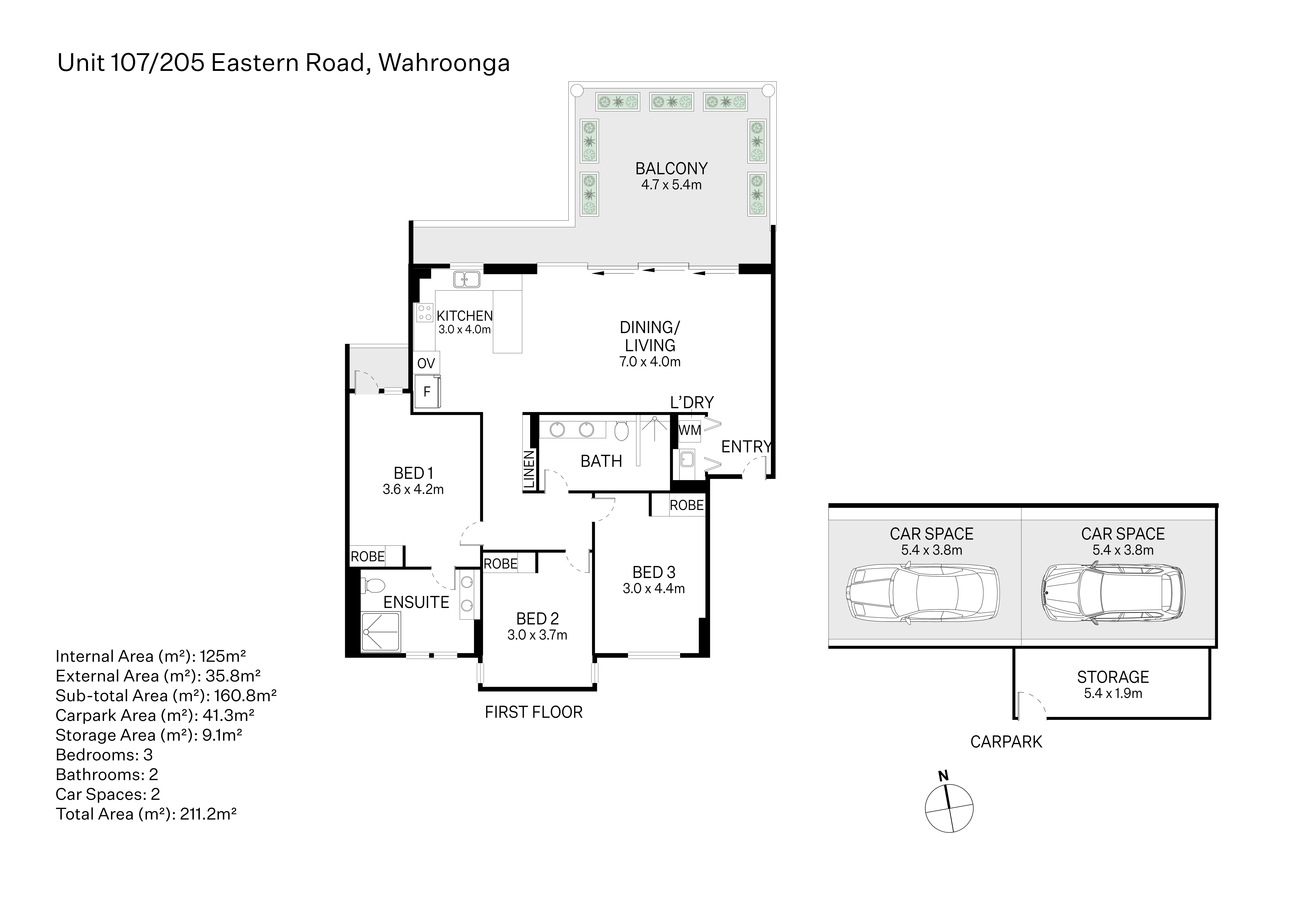 3-bedroom unit at 107/205A Eastern Road, Wahroonga, NSW 2076, Ku-Ring-Gai, New South Wales
