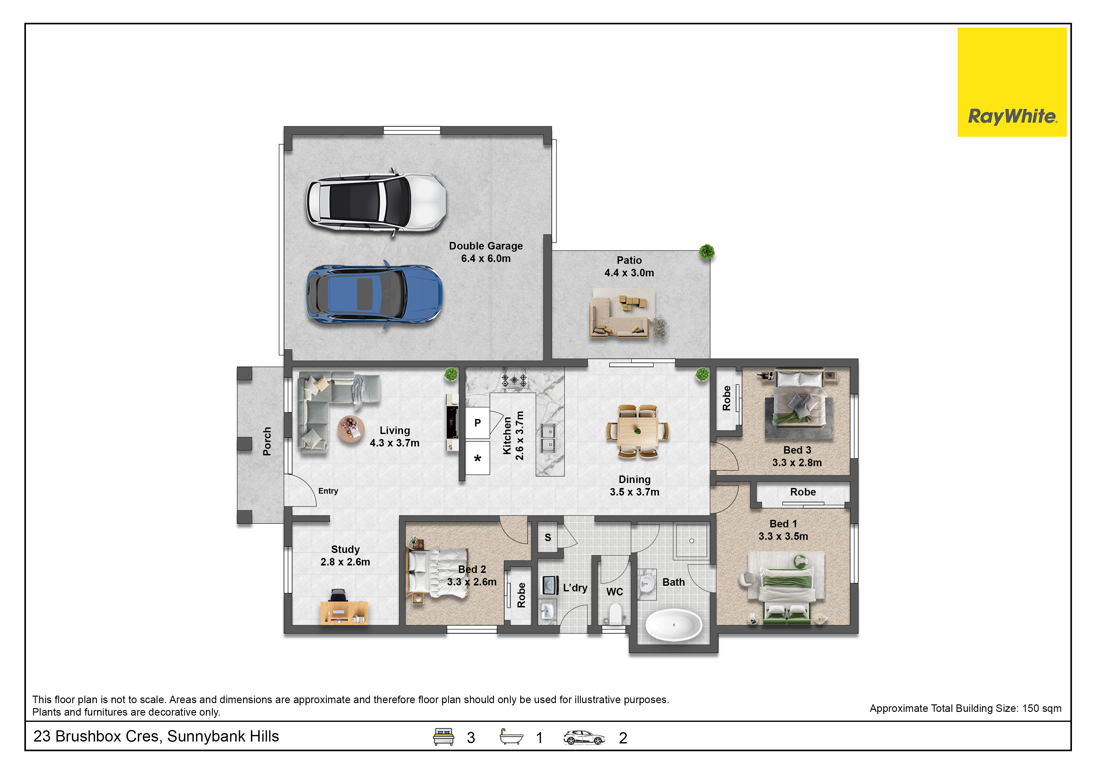 3-bedroom house at 23 Brushbox Crescent, Sunnybank Hills, QLD 4109, Brisbane, Queensland