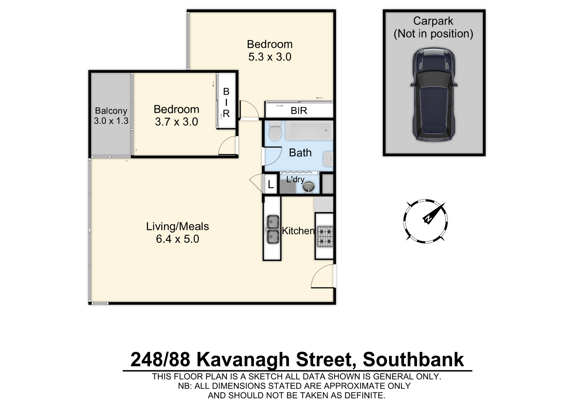 2-bedroom unit at 248/88 Kavanagh Street, Southbank, Vic, 3006, Melbourne, Victoria