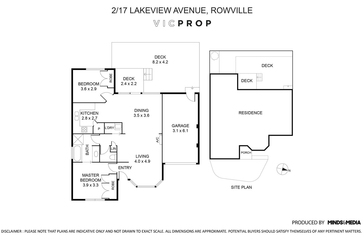 2-bedroom unit at UNIT 2 17 LAKEVIEW AVENUE, Rowville VIC 3178, Knox, Victoria