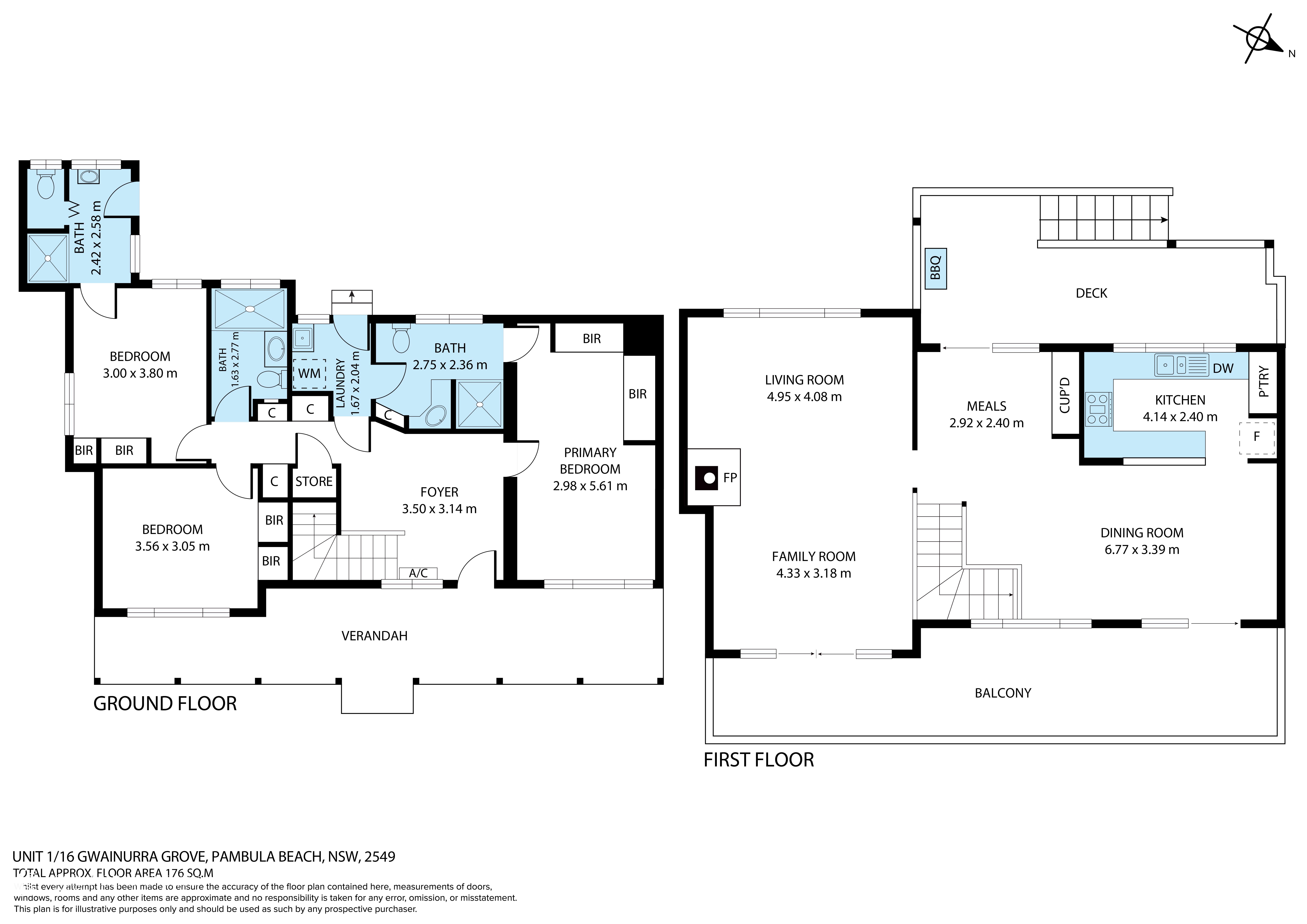 3-bedroom unit at 1 16 GWAINURRA GROVE, PAMBULA BEACH NSW 2549, Bega Valley, New South Wales