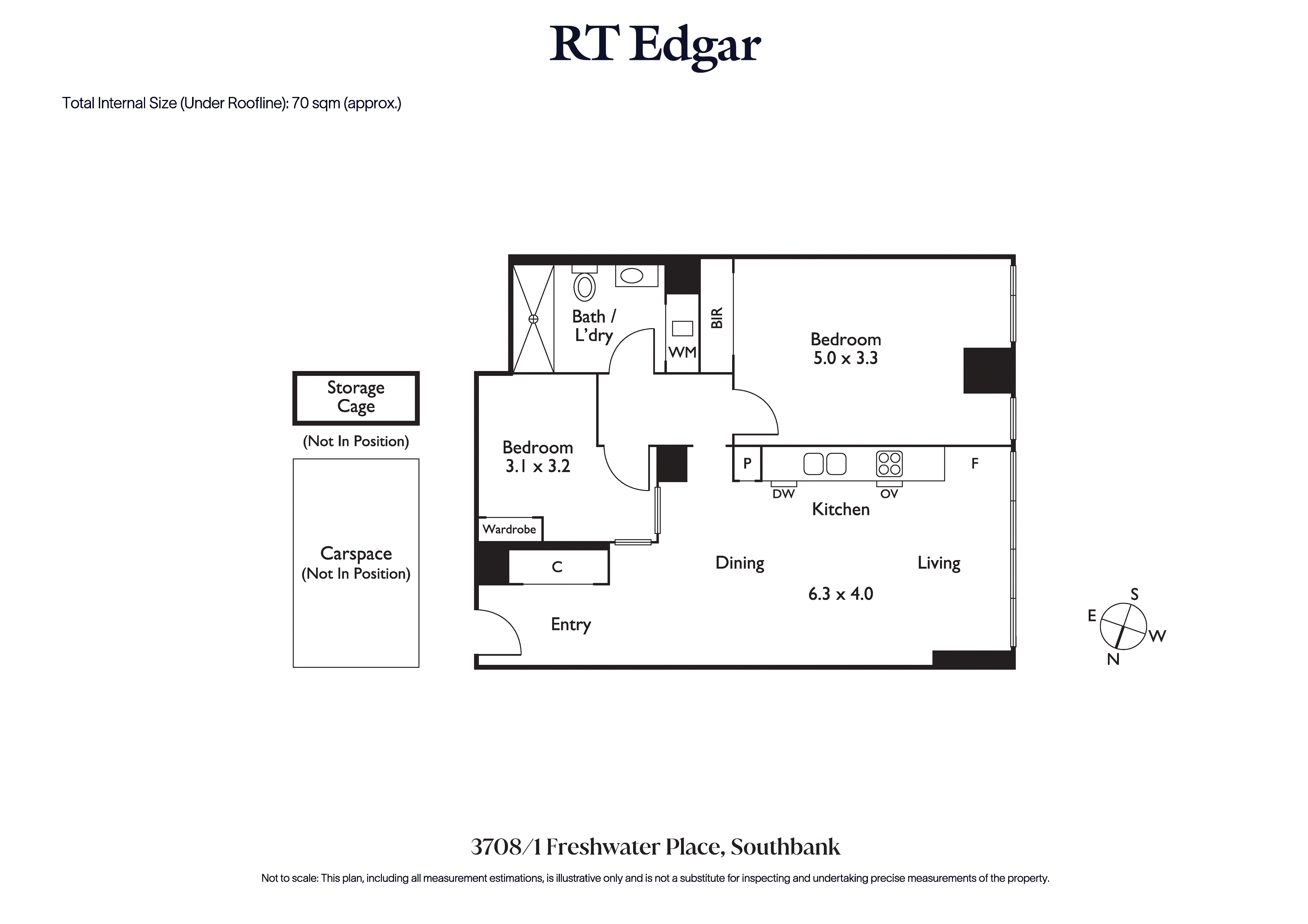 2-bedroom unit at 3708/1 Freshwater Place, Southbank, Vic, 3006, Melbourne, Victoria