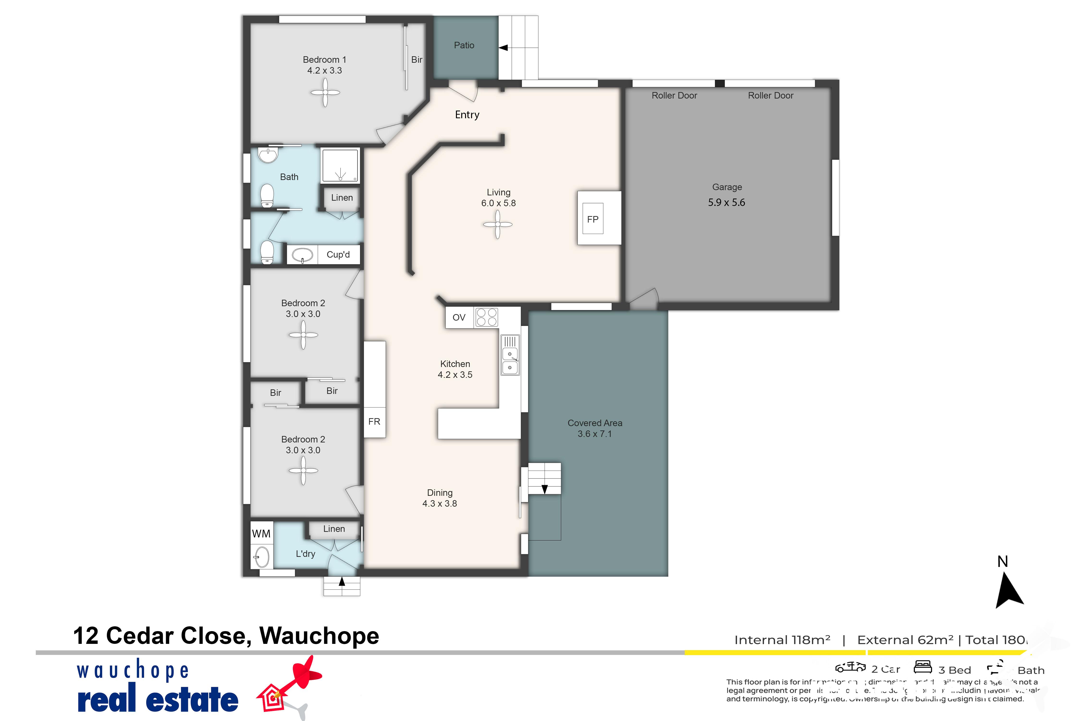 3-bedroom house at 12 CEDAR CLOSE, Wauchope NSW 2446, Port Macquarie-Hastings, New South Wales