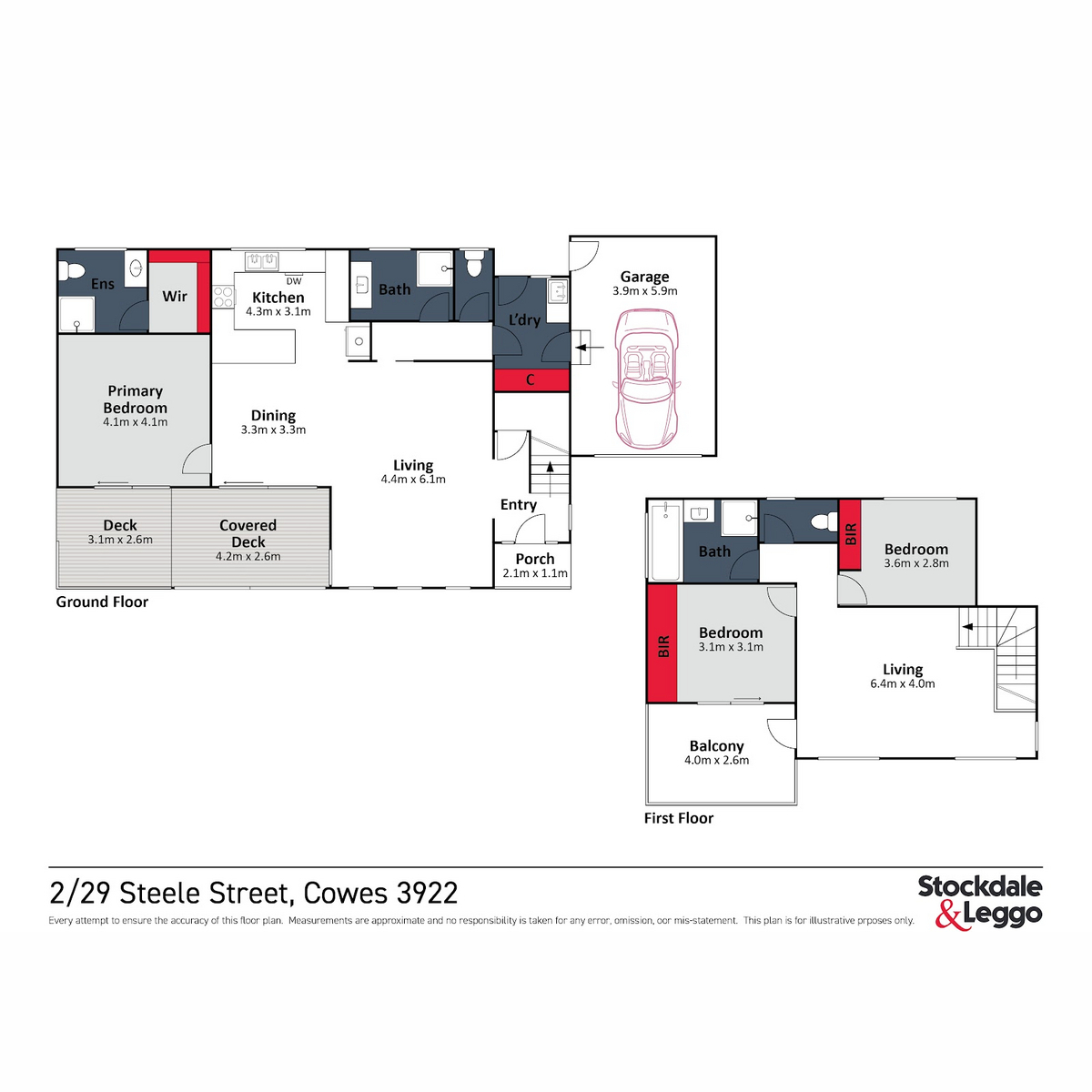 3-bedroom unit at 2 29 STEELE STREET, COWES VIC 3922, Bass Coast, Victoria