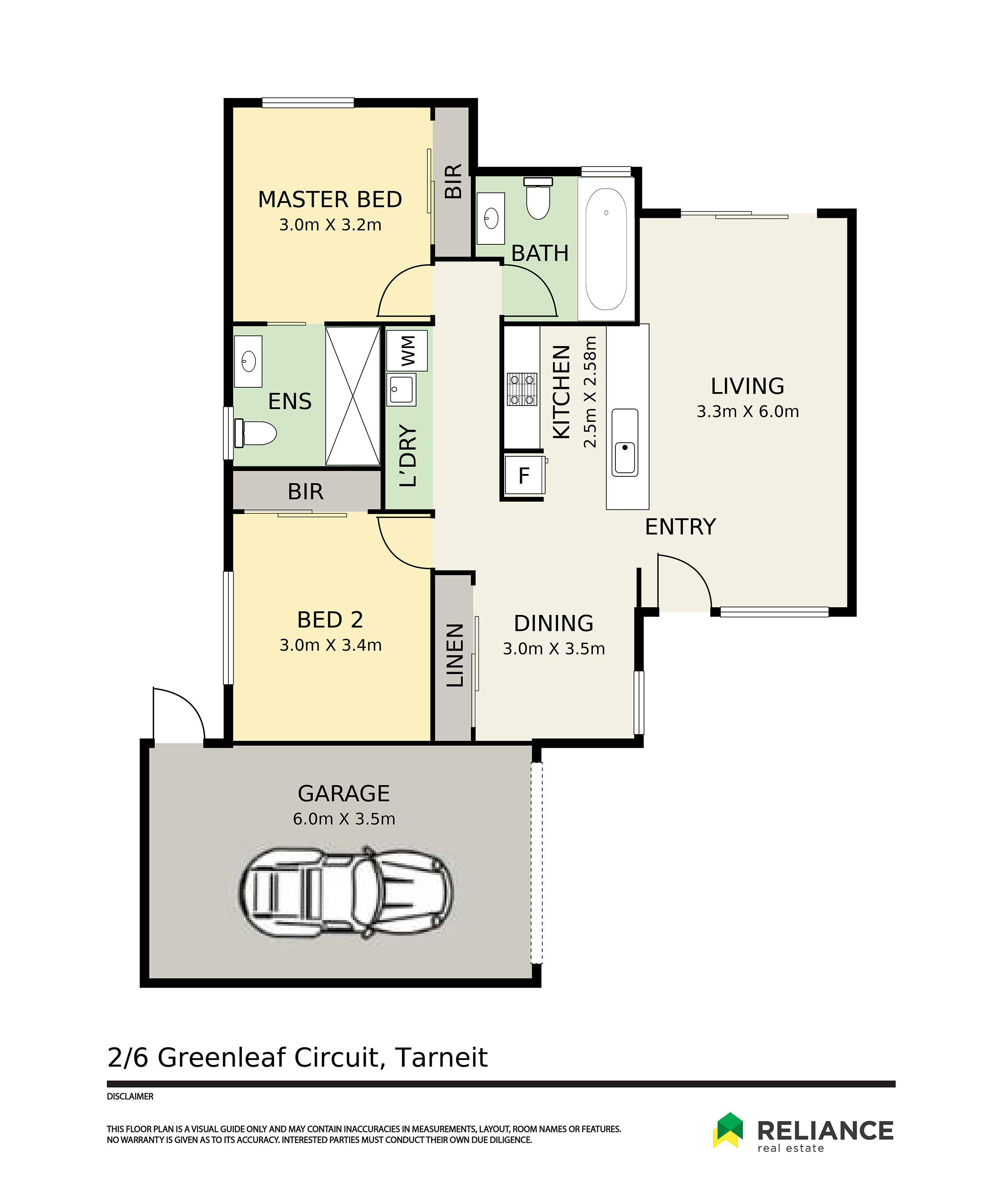 2-bedroom unit at 2 6 GREENLEAF CIRCUIT, TARNEIT VIC 3029, Wyndham, Victoria