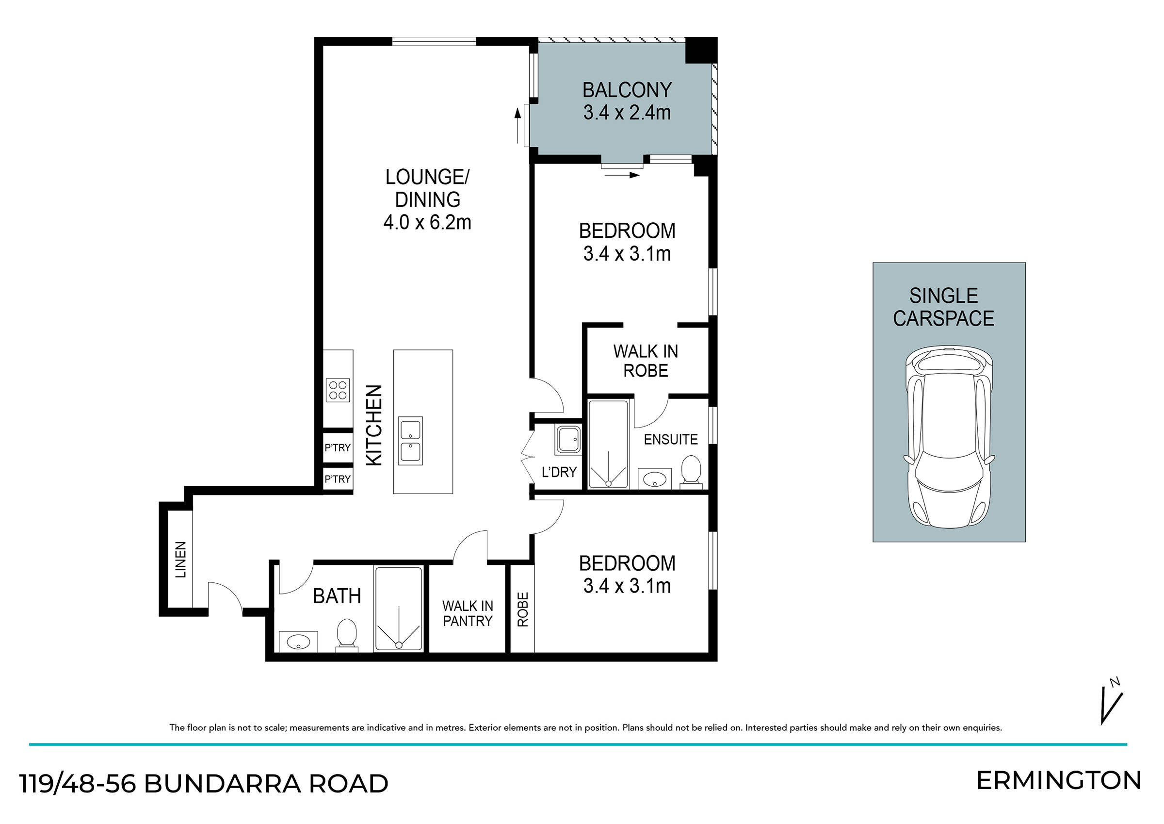 2-bedroom unit at 119/48-56 Bundarra Street, Ermington, NSW 2115, Parramatta, New South Wales