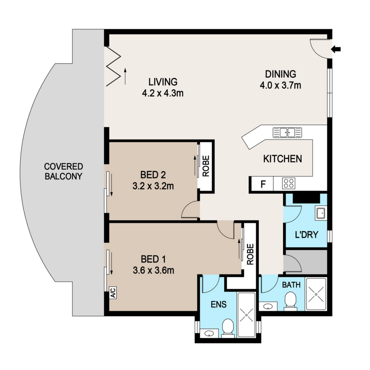 2-bedroom unit at 6/1 Manila Place, Woolner, NT 0820, Darwin, Northern Territory