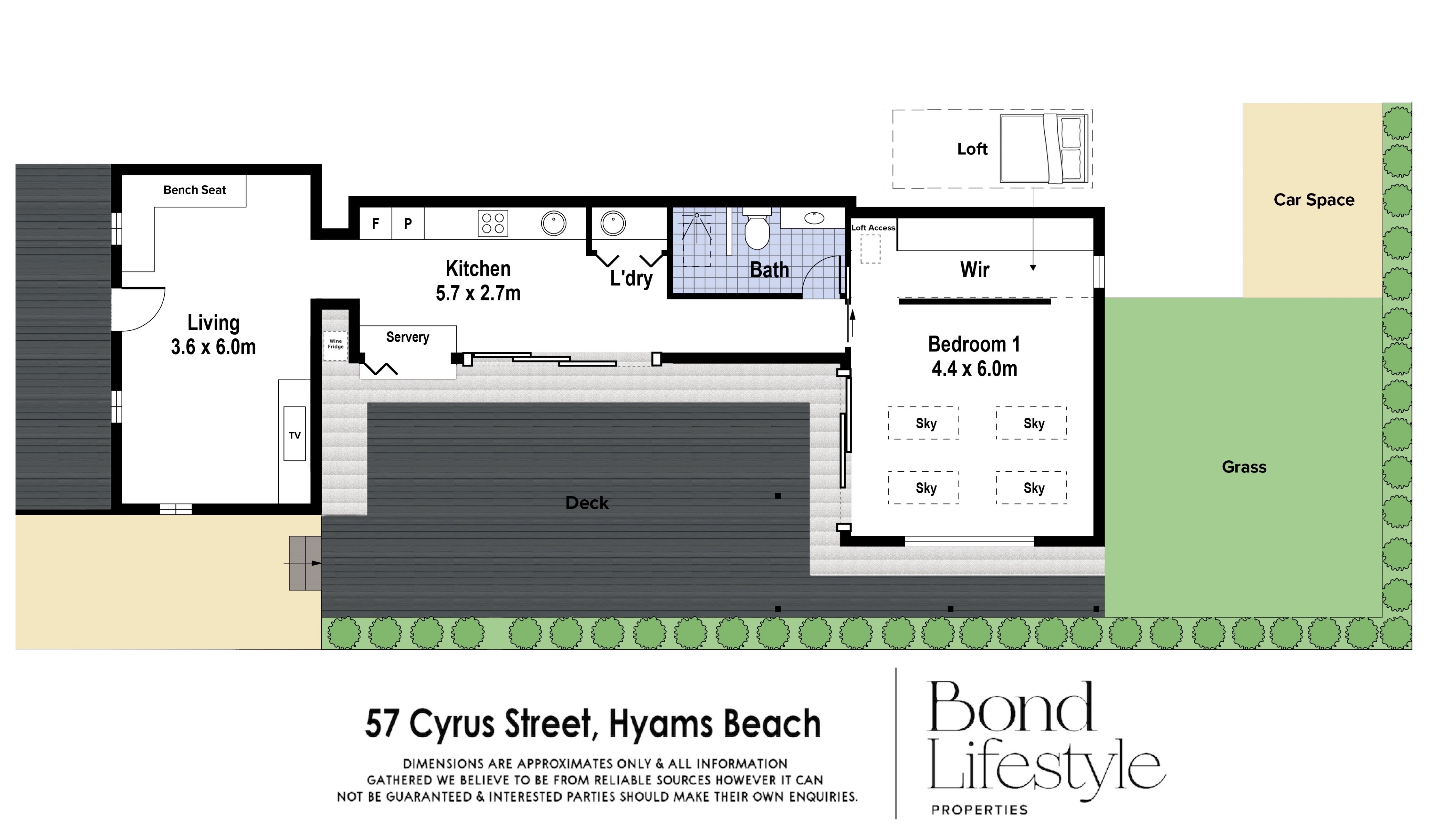 1-bedroom house at 57 Cyrus Street, Hyams Beach, NSW 2540, Shoalhaven, New South Wales