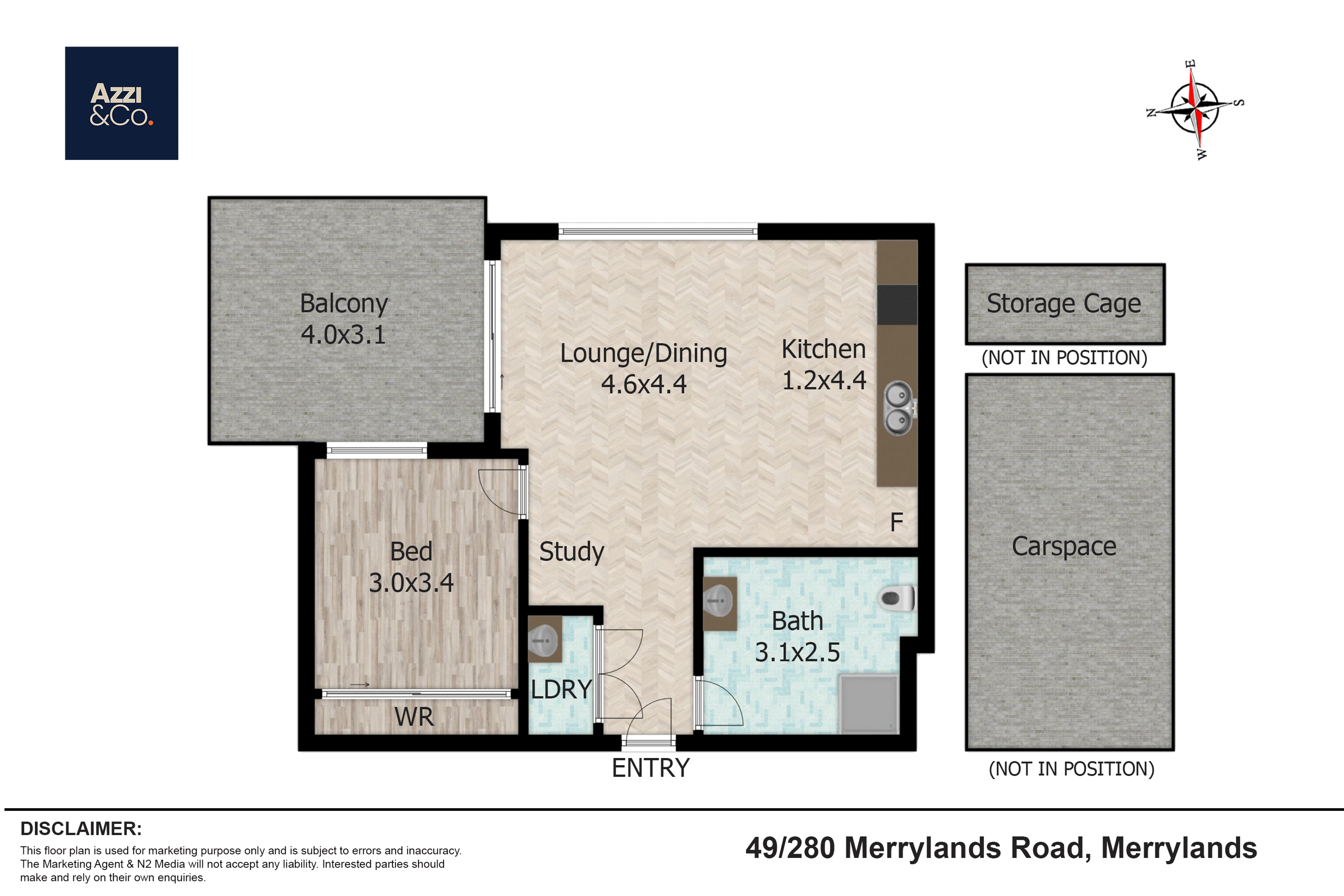 1-bedroom unit at 49 280 MERRYLANDS ROAD, MERRYLANDS NSW 2160, Cumberland, New South Wales