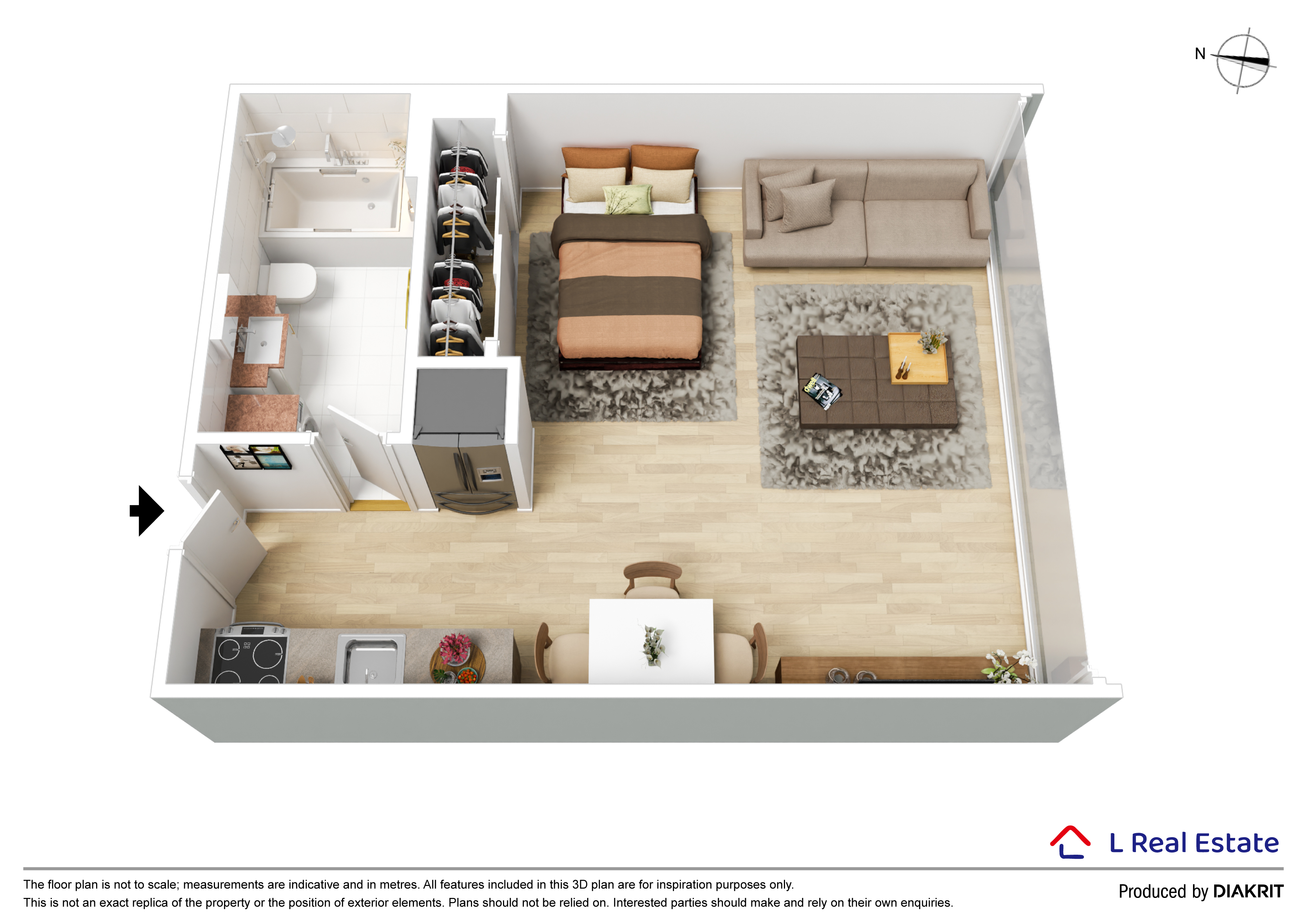 1-bedroom unit at 1012/58 Jeffcott Street, West Melbourne, VIC 3003, Melbourne, Victoria