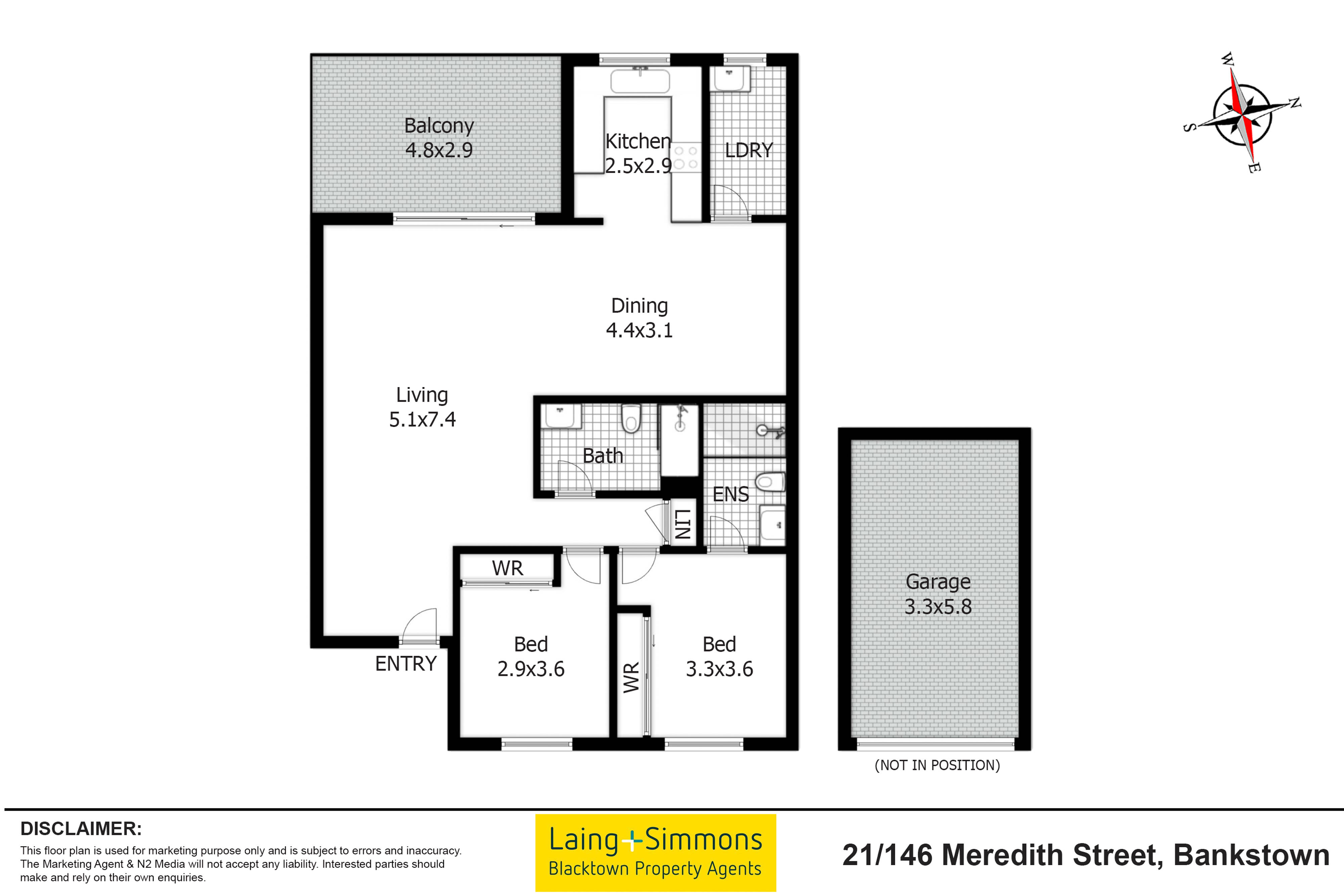 2-bedroom unit at PARKVIEW 21 146 MEREDITH STREET, BANKSTOWN NSW 2200, Canterbury-Bankstown, New South Wales