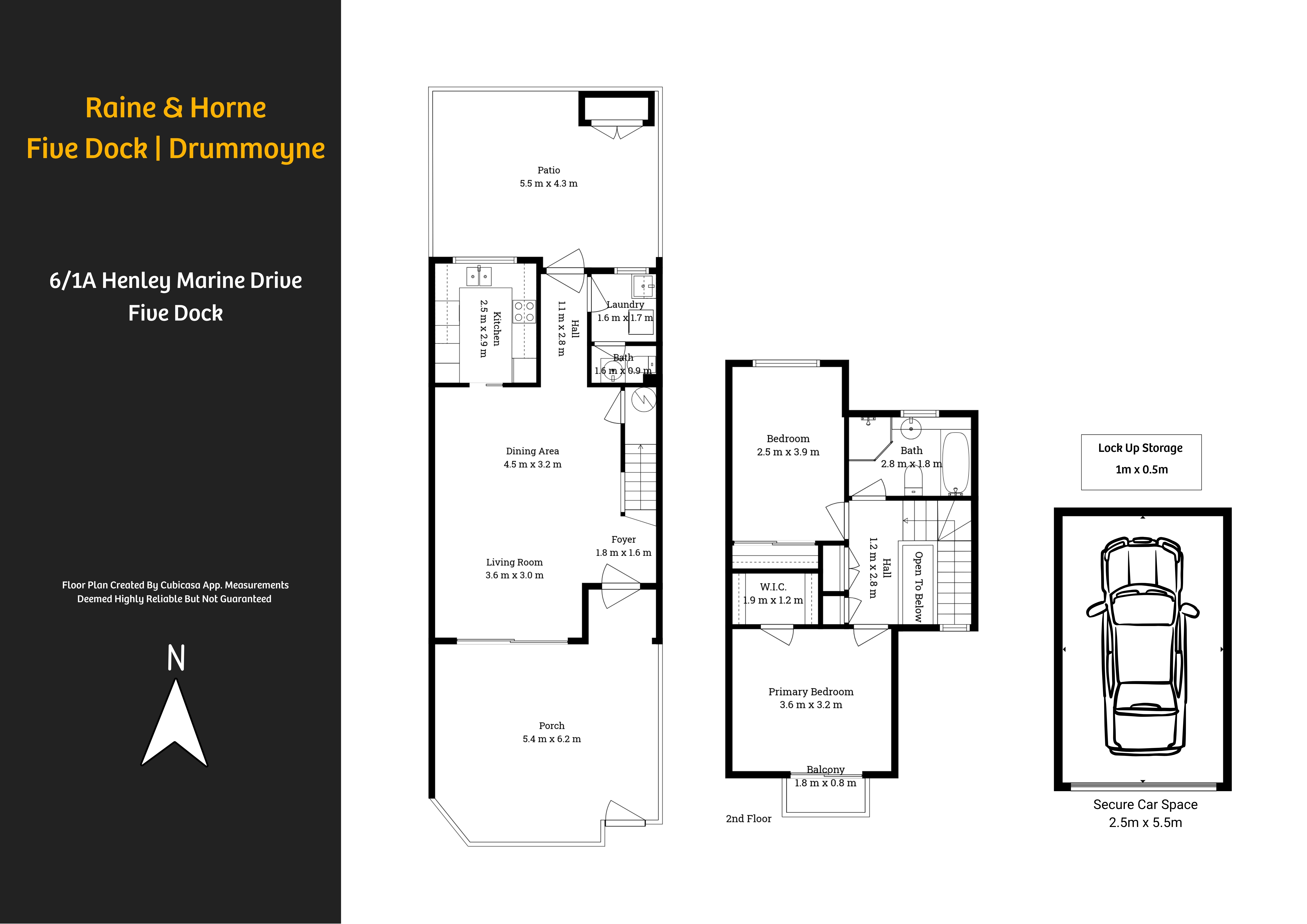 2-bedroom unit at 6 1A HENLEY MARINE DRIVE, FIVE DOCK NSW 2046, Canada Bay, New South Wales