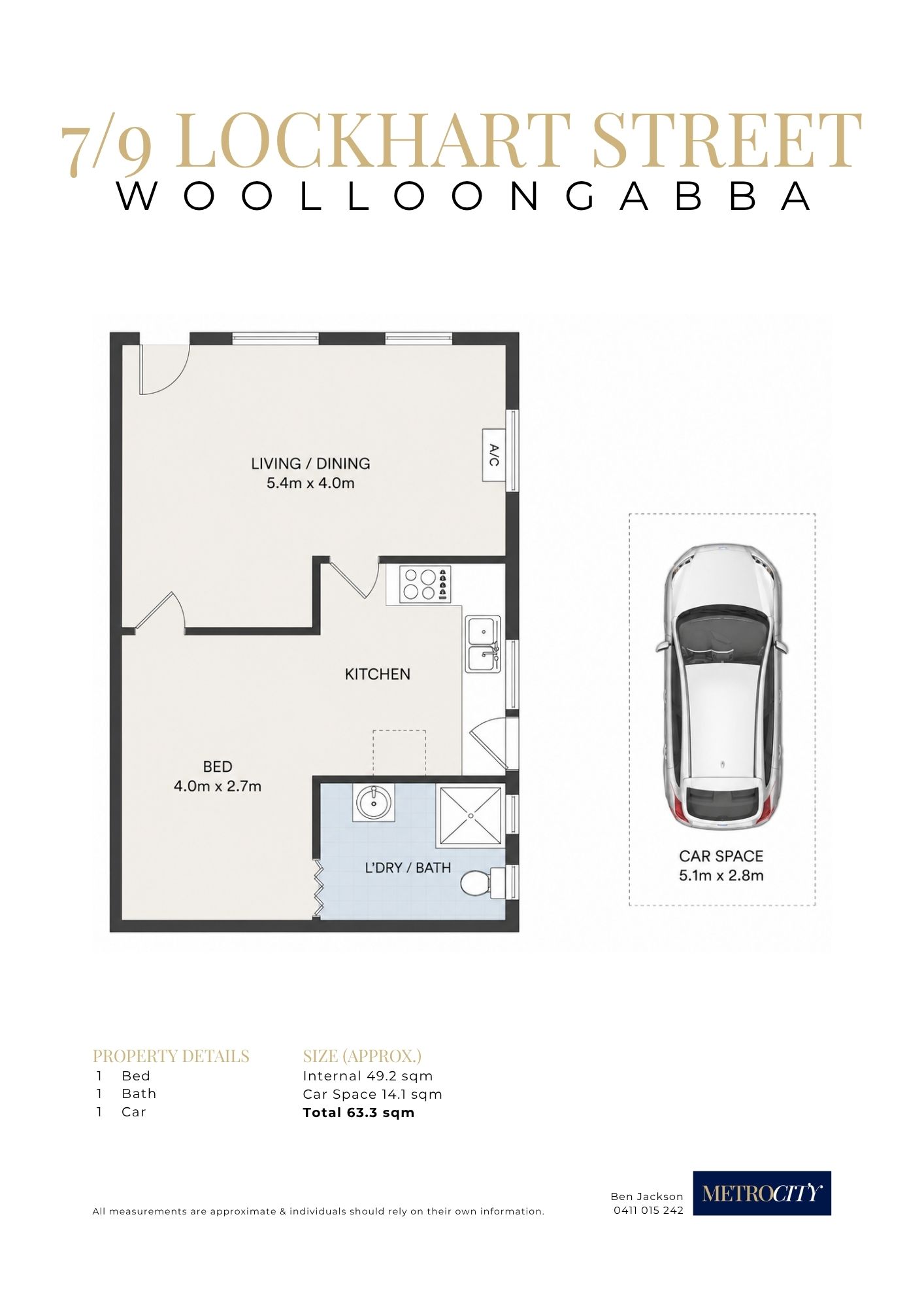 1-bedroom unit at 7/9 Lockhart Street, Woolloongabba, QLD 4102, Brisbane, Queensland