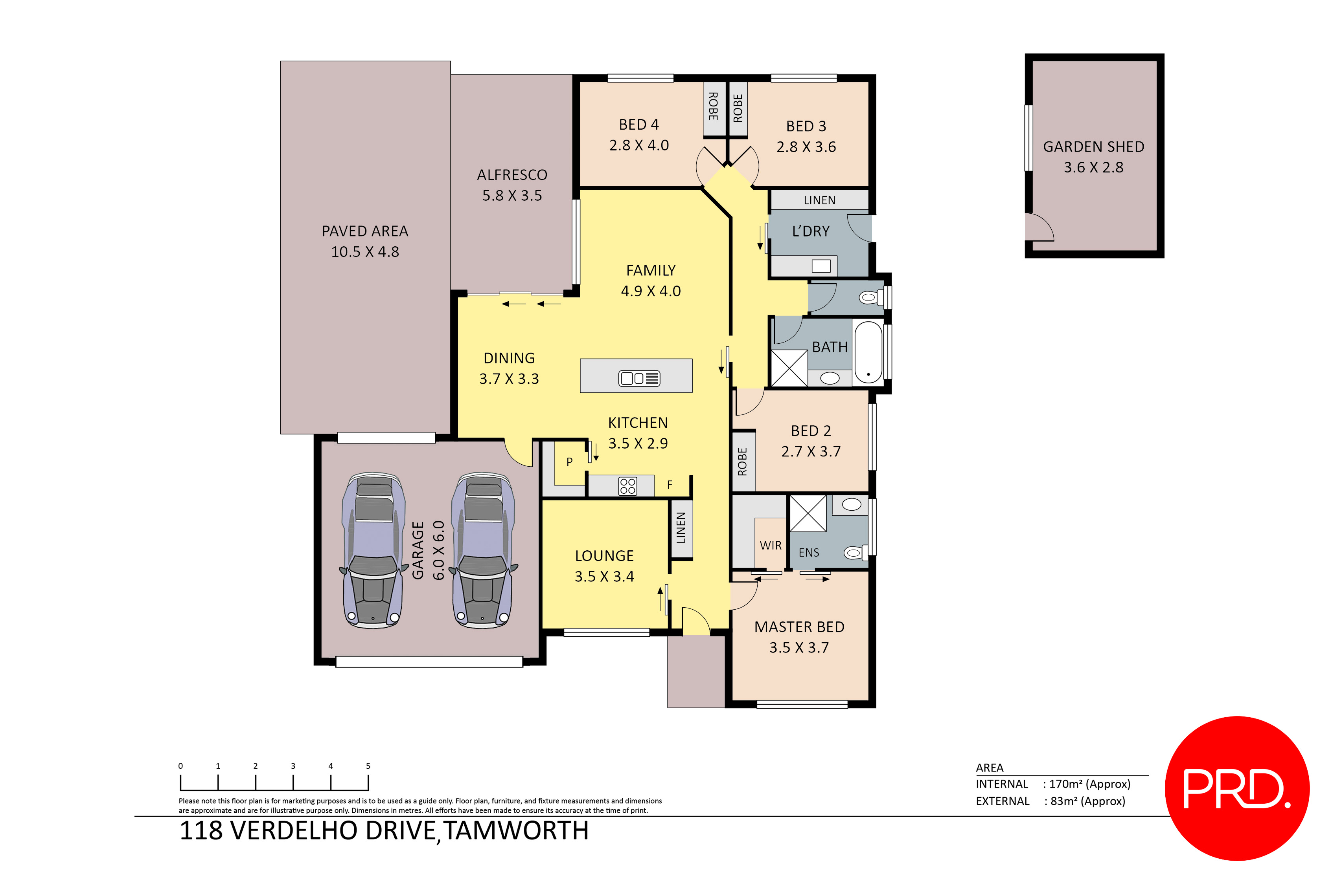 4-bedroom house at 118 Verdelho Drive, North Tamworth, Nsw, 2340, Tamworth, New South Wales