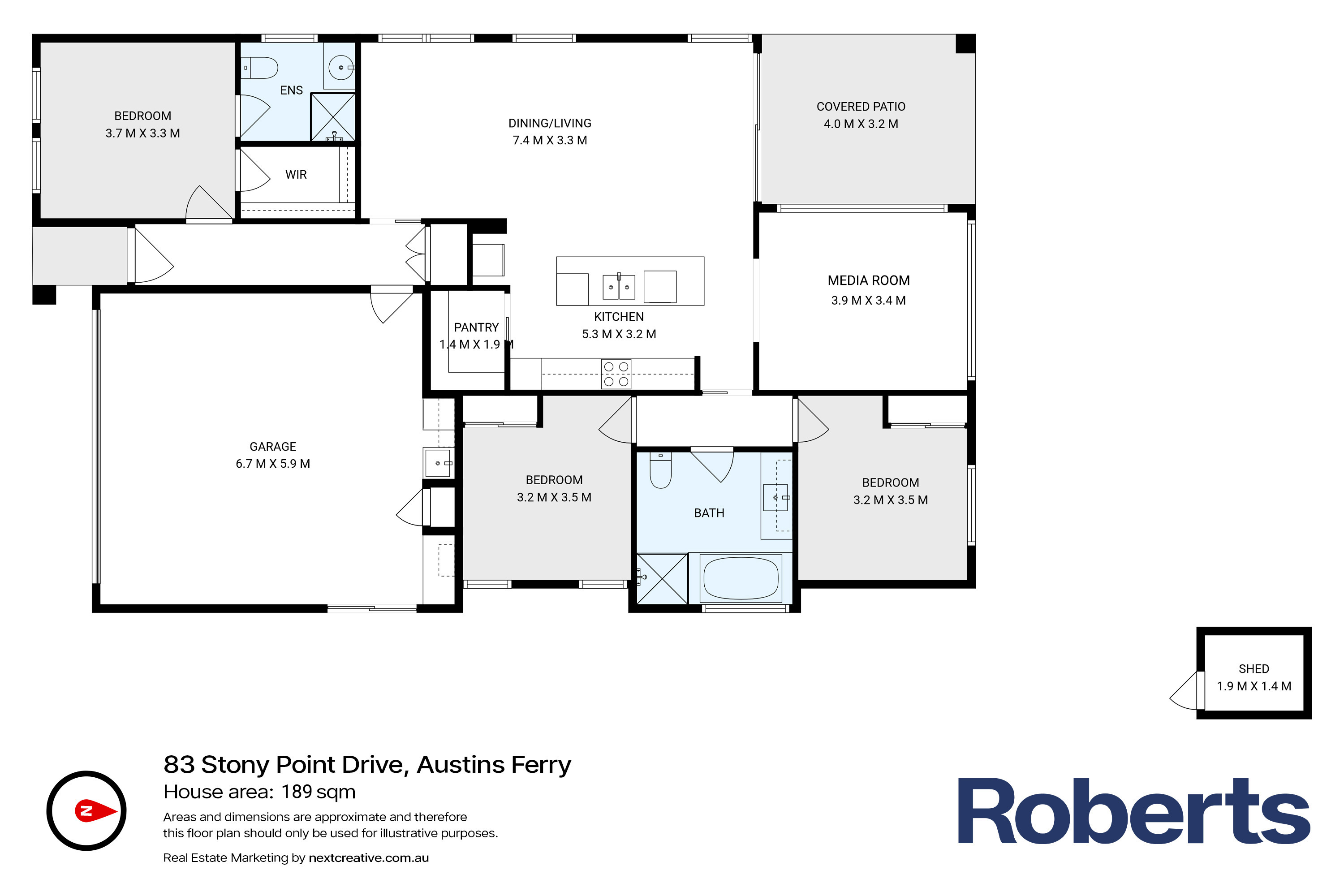 3-bedroom house at 83 STONY POINT DRIVE, Austins Ferry TAS 7011, Glenorchy, Tasmania