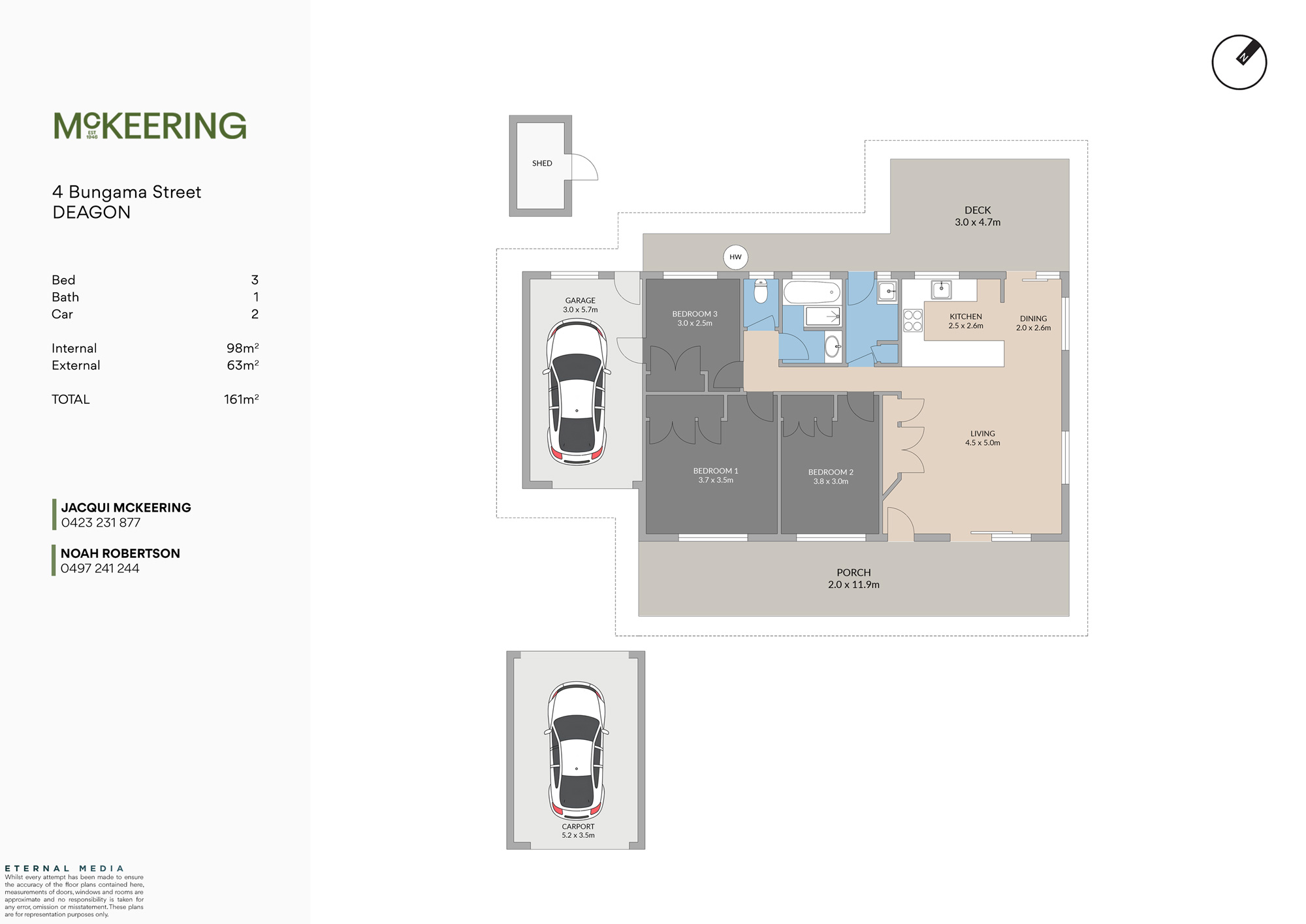 3-bedroom house at 4 BUNGAMA STREET, Deagon QLD 4017, Brisbane, Queensland
