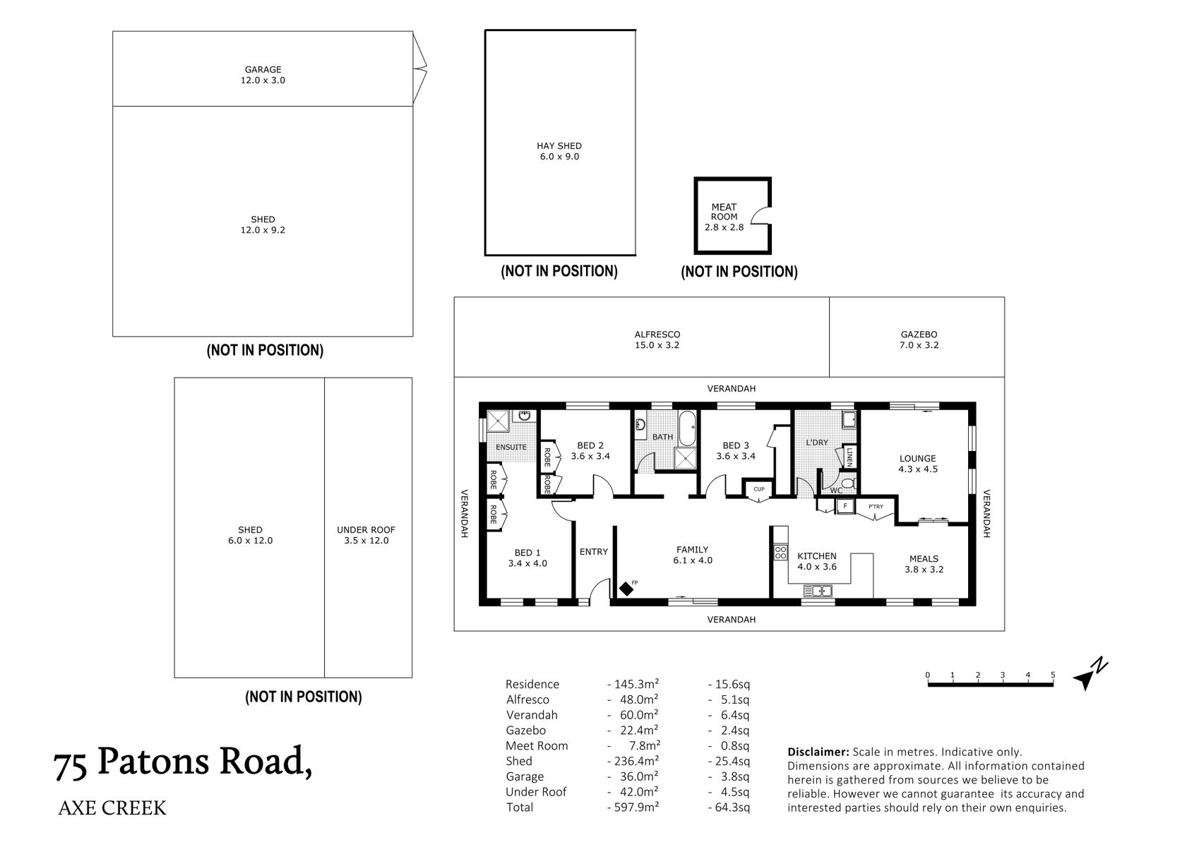 3-bedroom house at 75 Patons Road, Axe Creek, VIC 3551, Greater Bendigo, Victoria