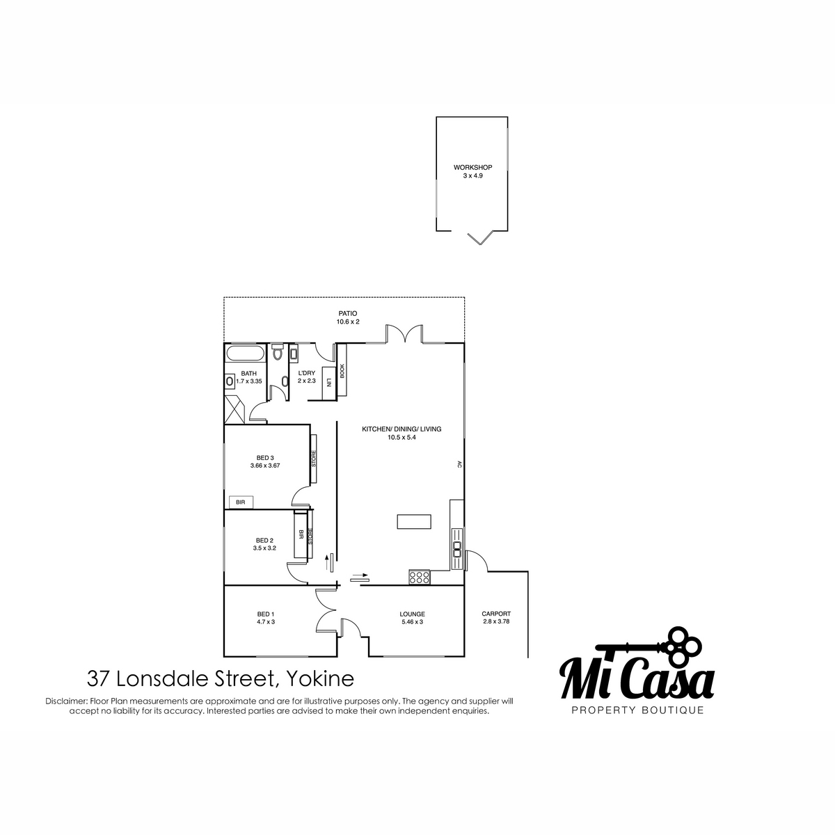 2-bedroom house at 37 Lonsdale Street, Yokine, WA 6060, Stirling, Western Australia