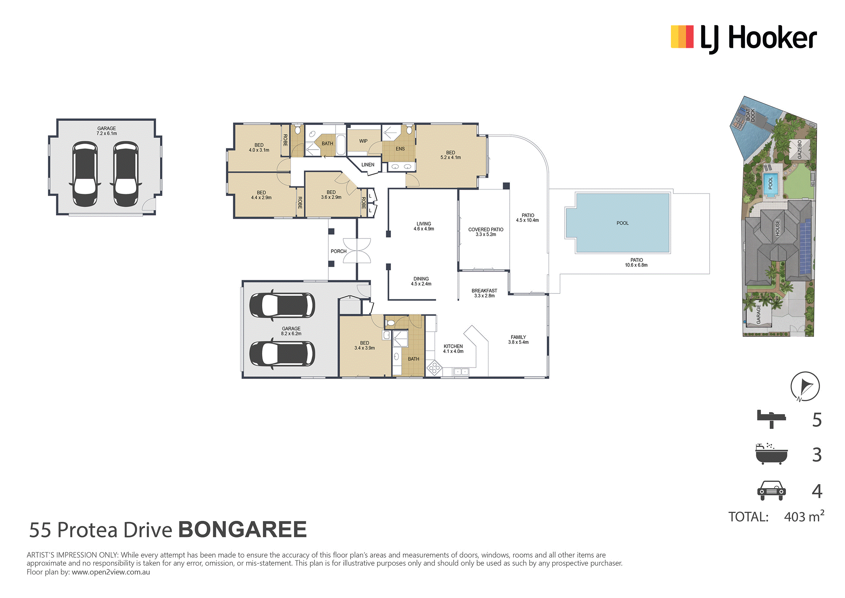 5-bedroom house at 55 Protea Drive, Bongaree, QLD 4507, Moreton Bay, Queensland
