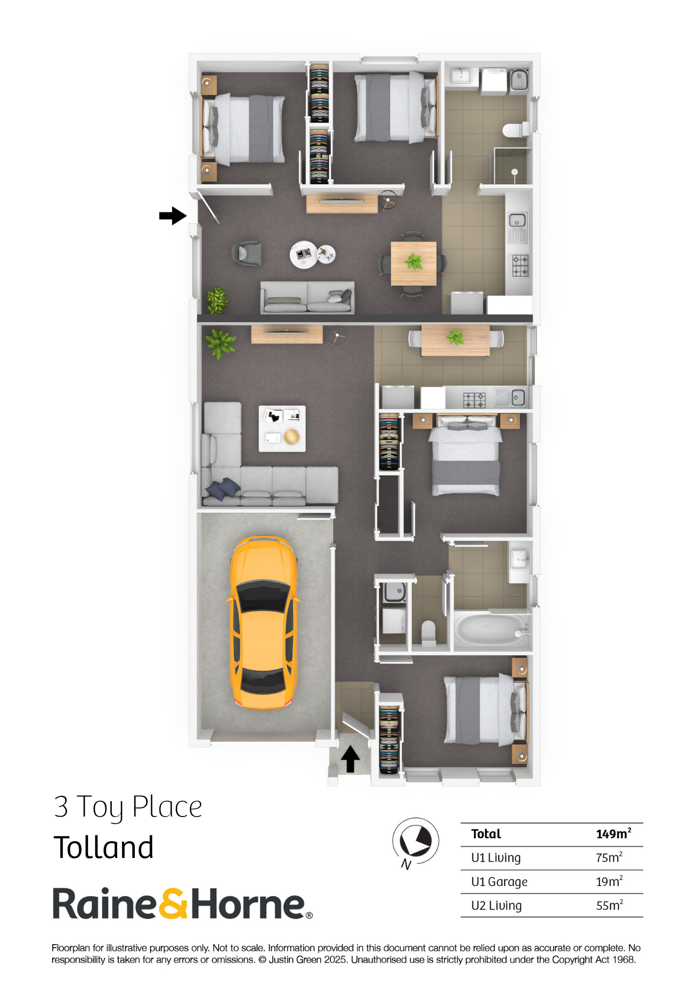 4-bedroom house at Unit 1 & 2/3 Toy Place, Tolland, Nsw, 2650, Wagga Wagga, New South Wales
