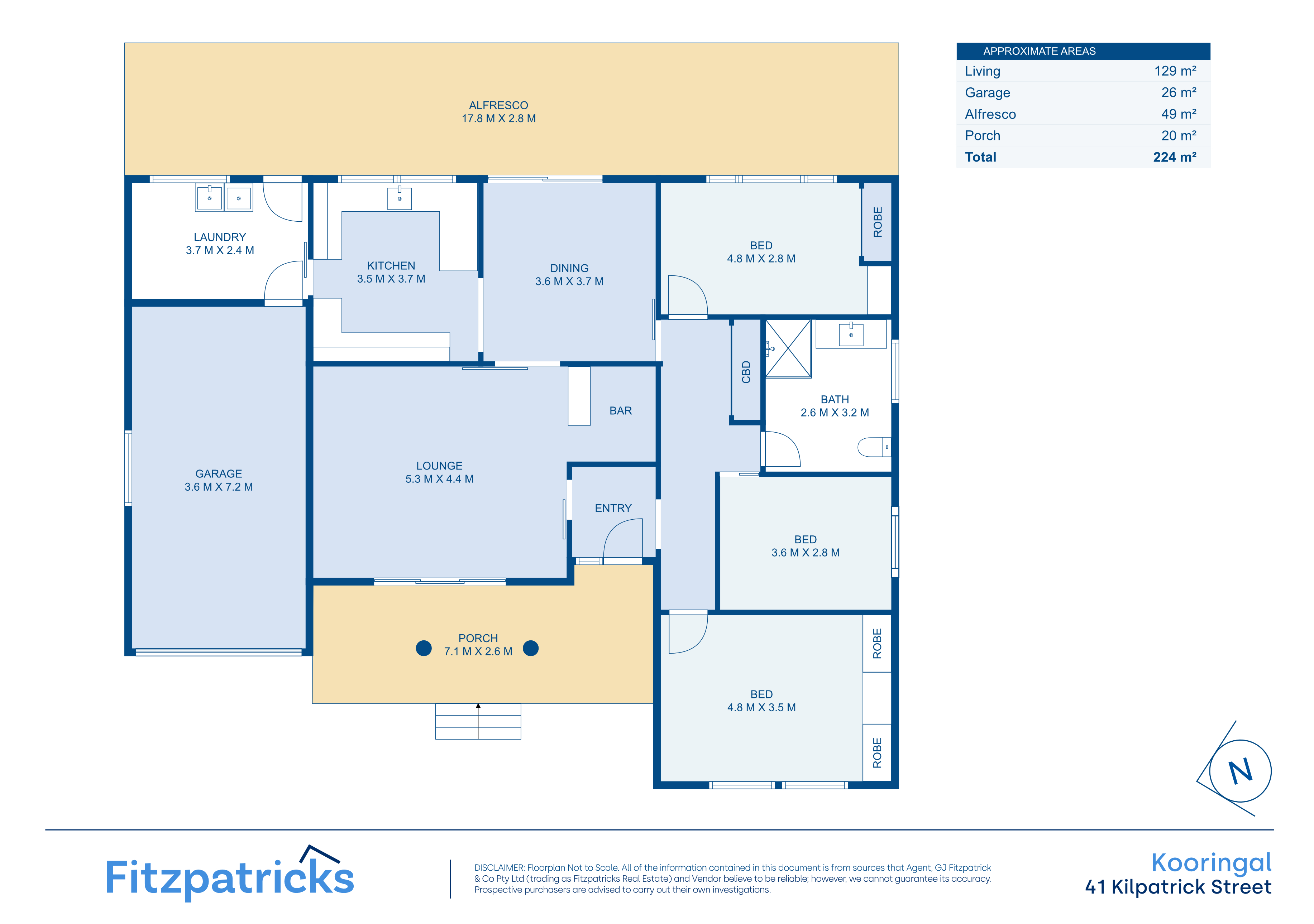 3-bedroom house at 41 Kilpatrick Street, Kooringal, NSW 2650, Wagga Wagga, New South Wales