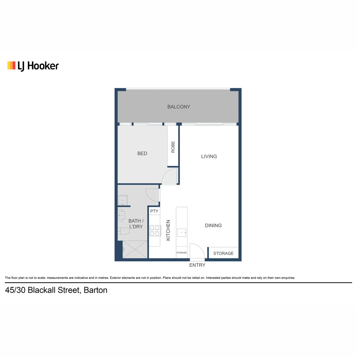 1-bedroom unit at 45/30 Blackall Street, Barton, Act, 2600, Unincorporated Act, Australian Capital Territory