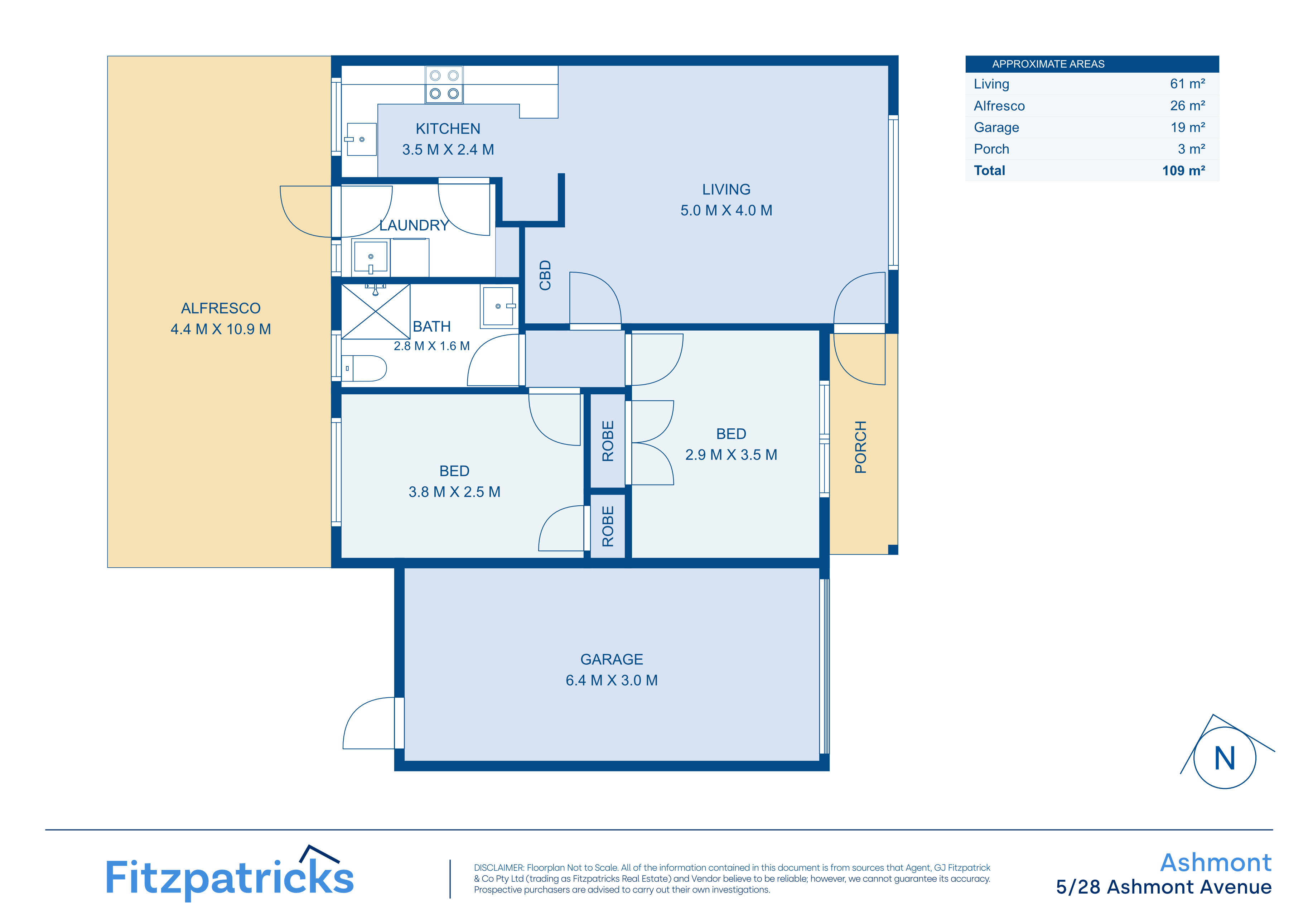 2-bedroom unit at 5/28 Ashmont Avenue, Ashmont, NSW 2650, Wagga Wagga, New South Wales