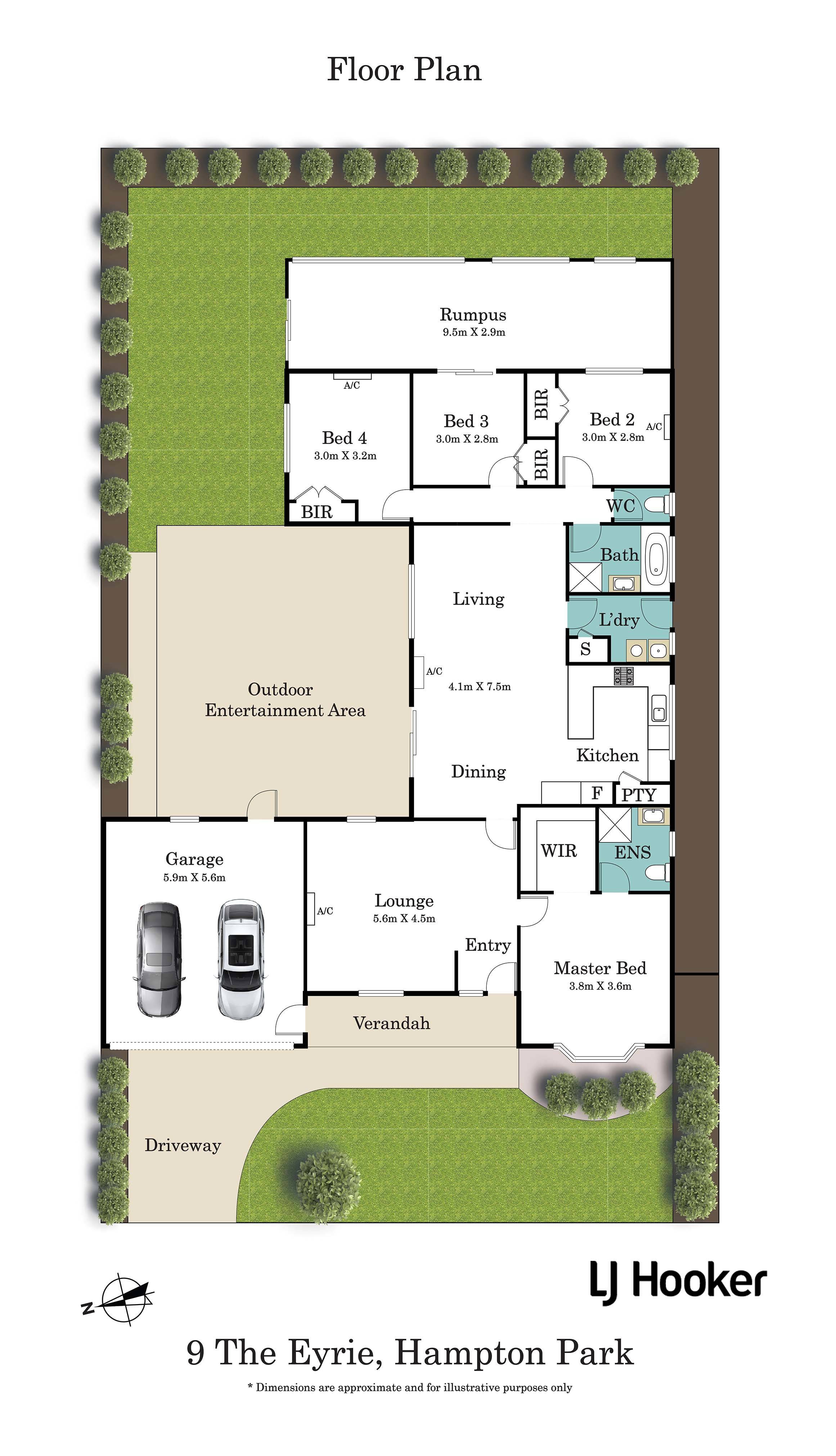 4-bedroom house at 9 The Eyrie , Hampton Park, Vic, 3976, Casey, Victoria