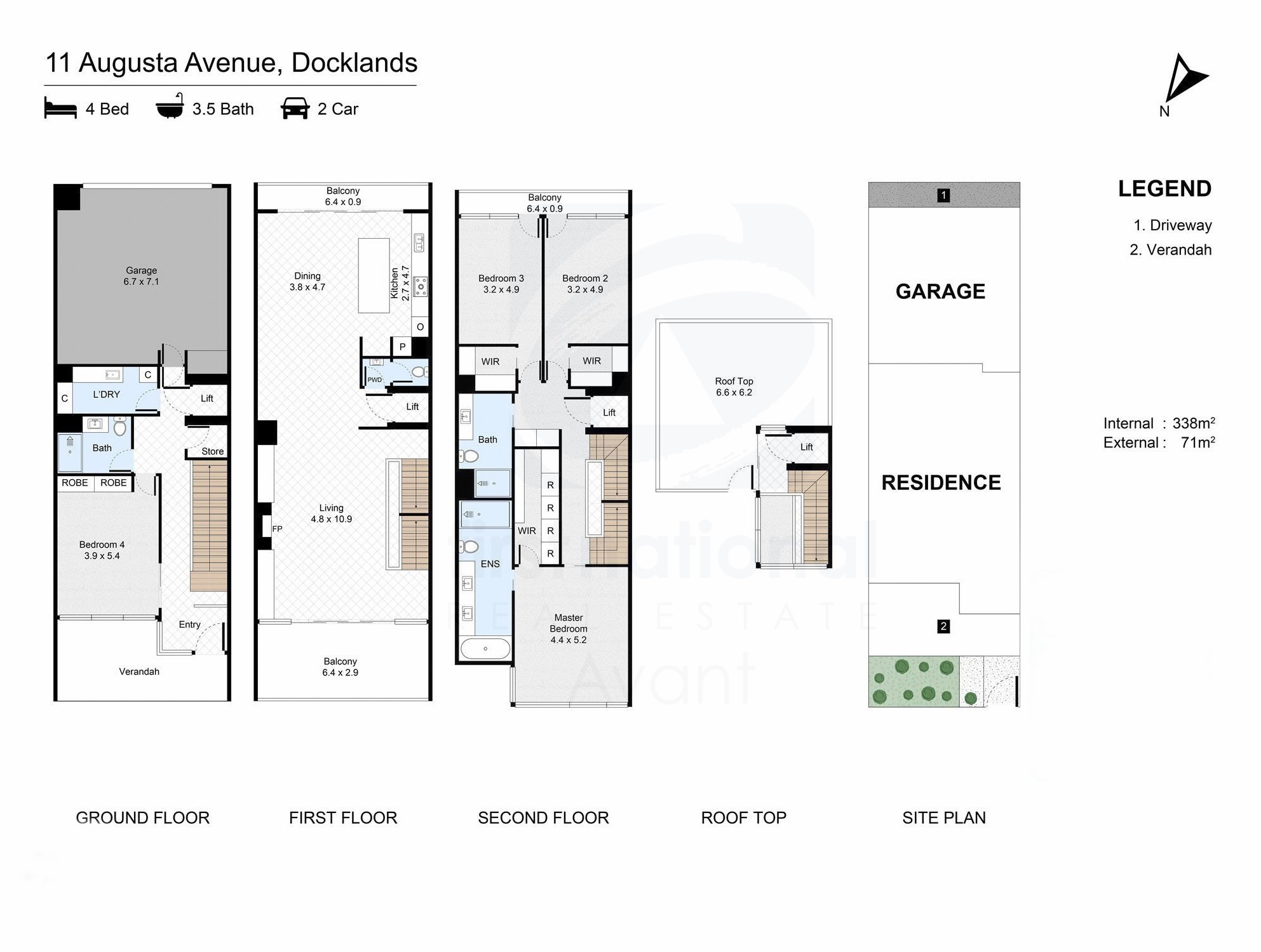 4-bedroom unit at 11 AUGUSTA AVENUE, Docklands VIC 3008, Melbourne, Victoria
