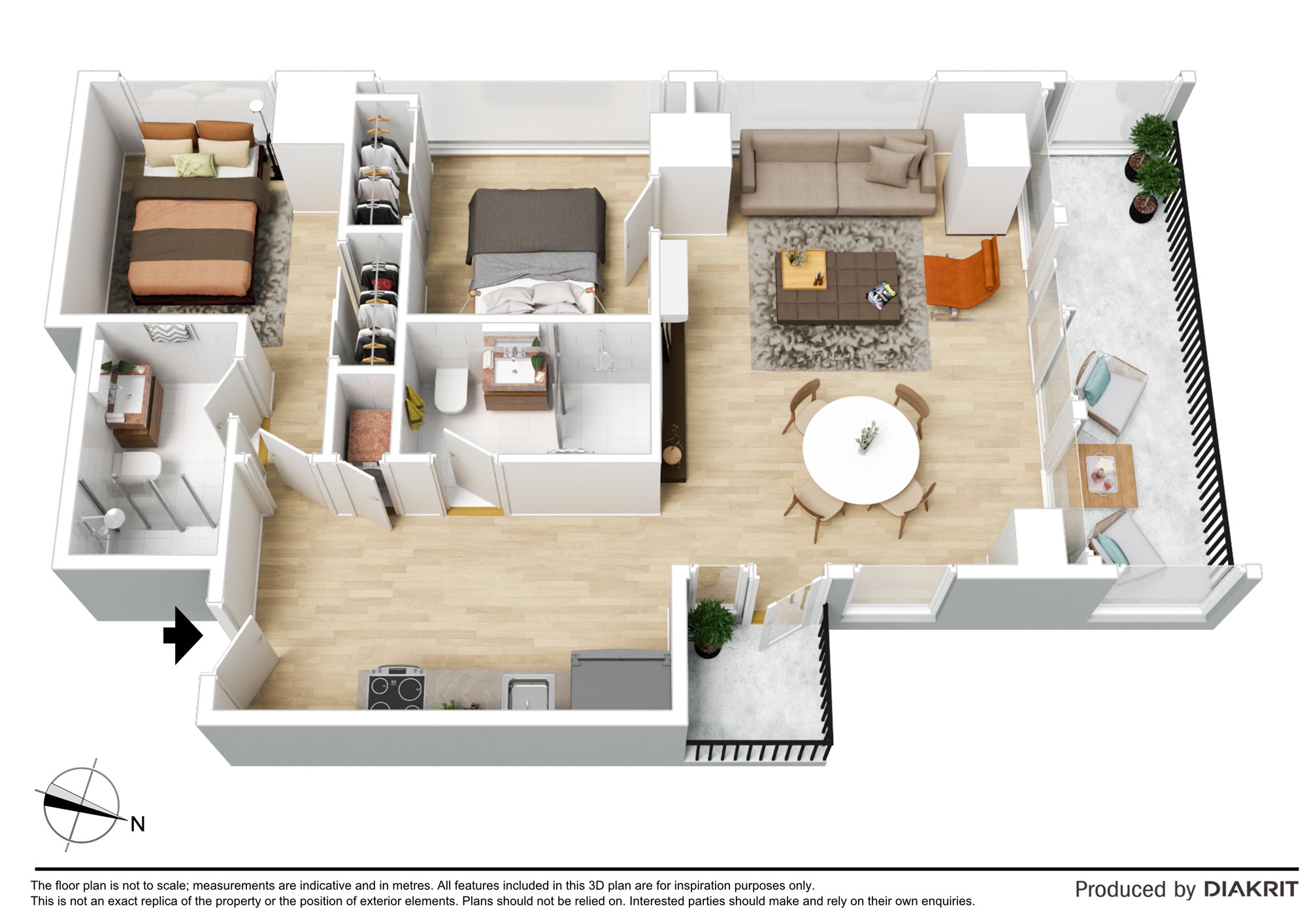 2-bedroom unit at 2307/568 Collins Street, Melbourne, Vic, 3000, Melbourne, Victoria