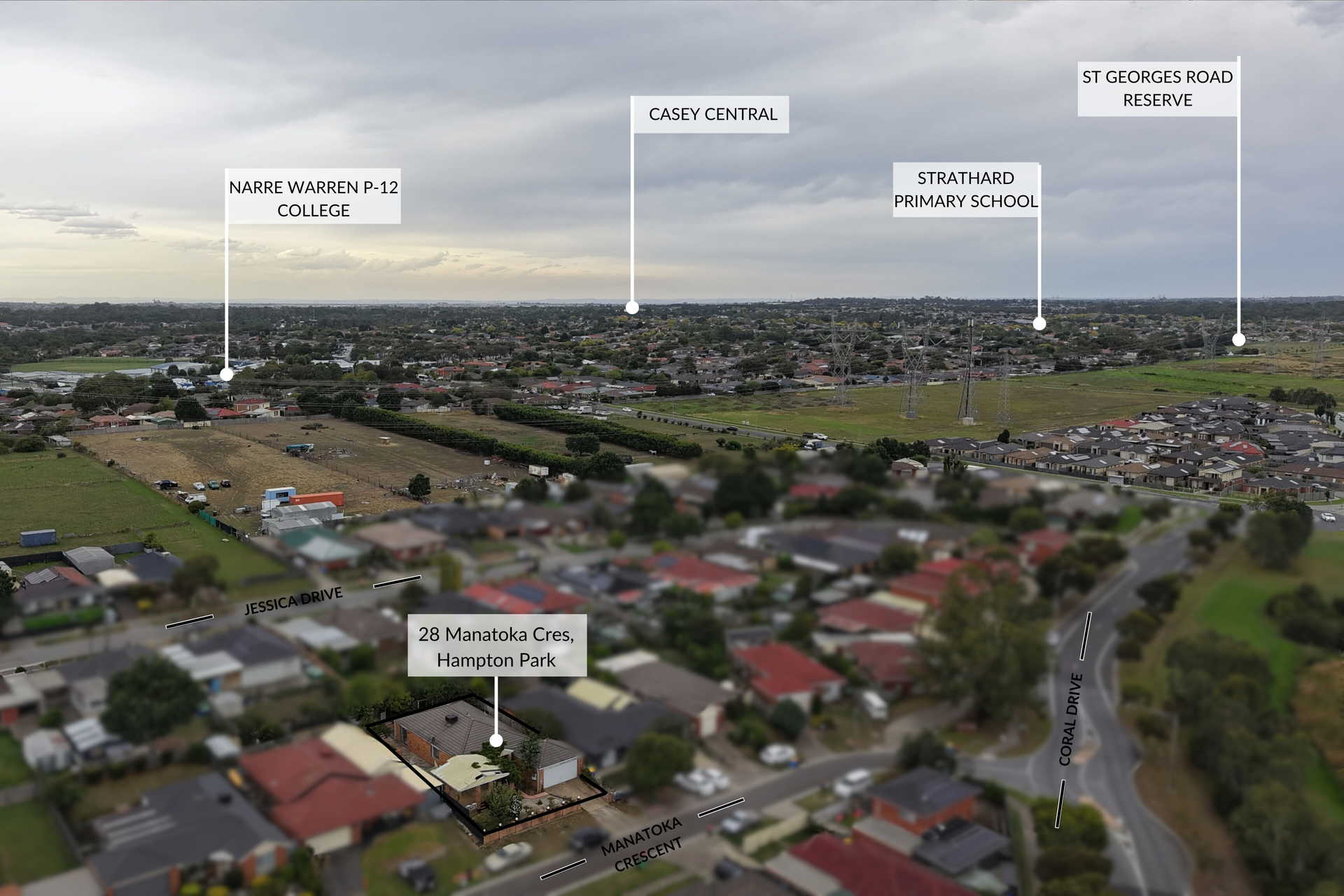 3-bedroom house at 28 MANATOKA CRESCENT, Hampton Park VIC 3976, Casey, Victoria