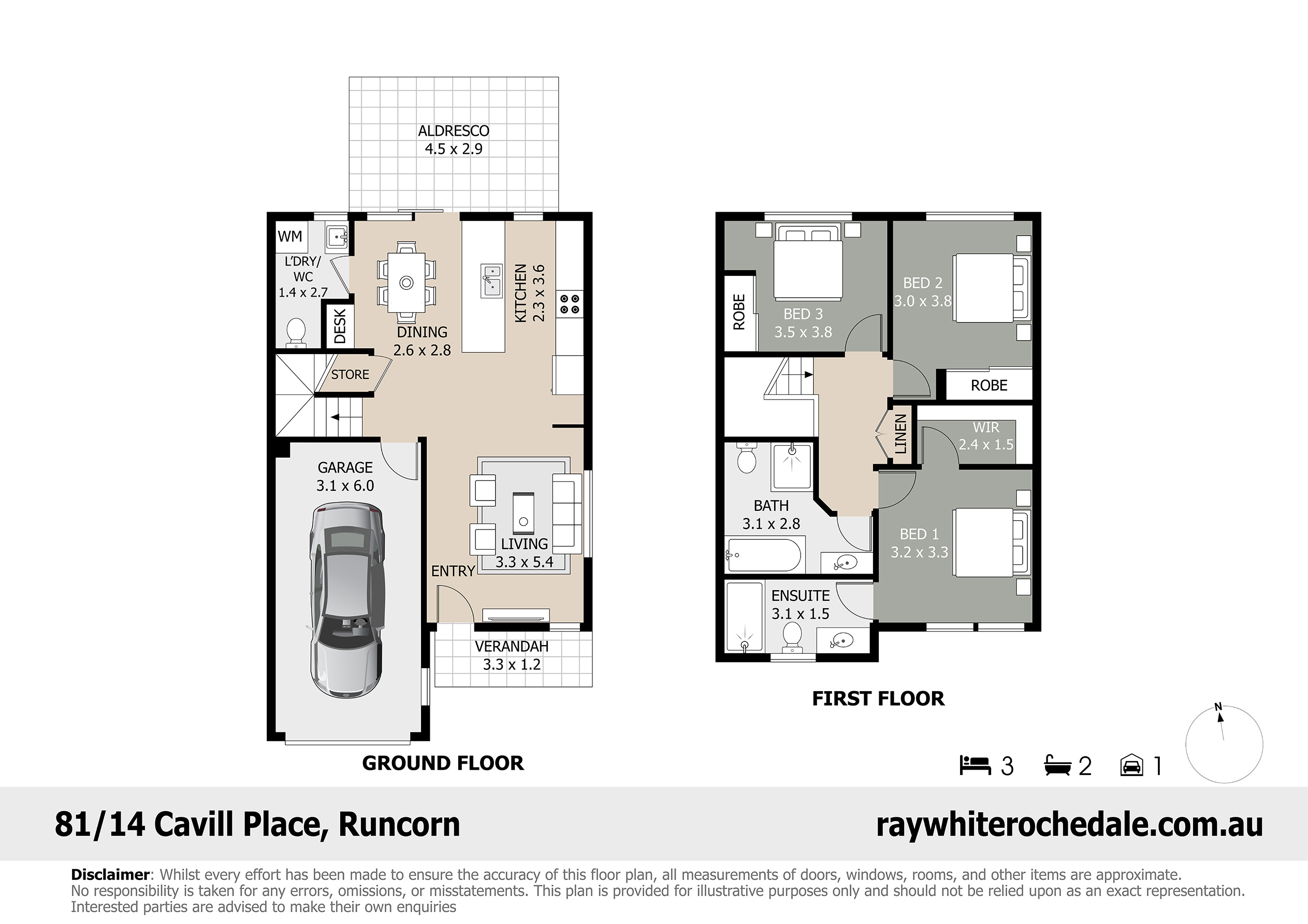 3-bedroom unit at 81/14 Cavill Place, Runcorn, QLD 4113, Brisbane, Queensland