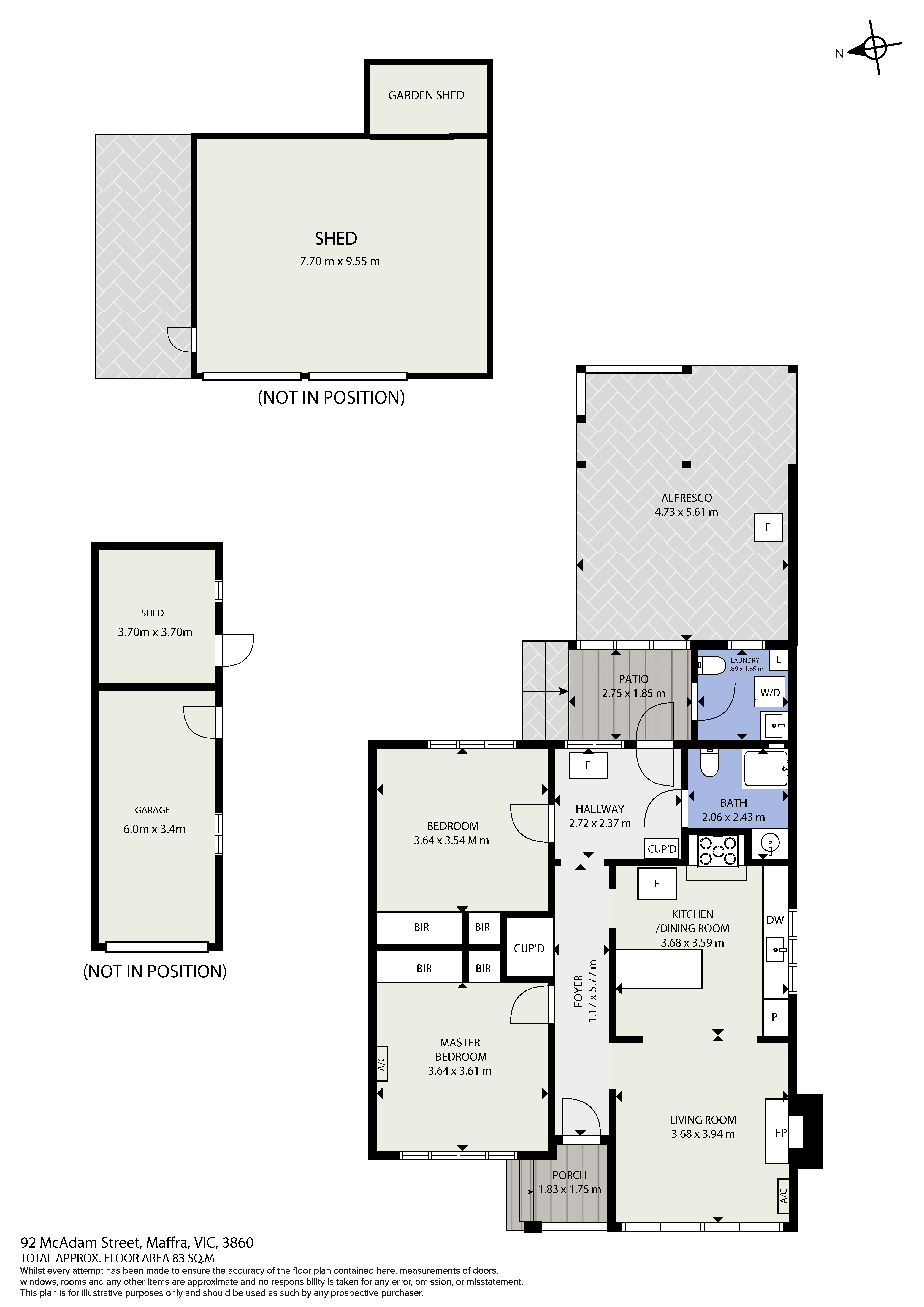 2-bedroom house at 92 Mcadam Street, Maffra, VIC 3860, Wellington, Victoria